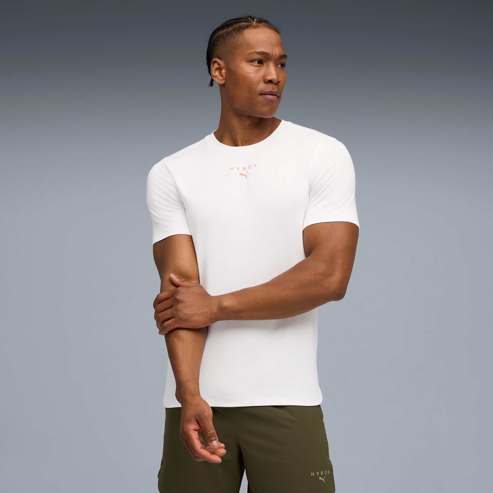 PUMA x HYROX CLOUDSPUN ThermoAdapt Tee Men, PUMA White, large
