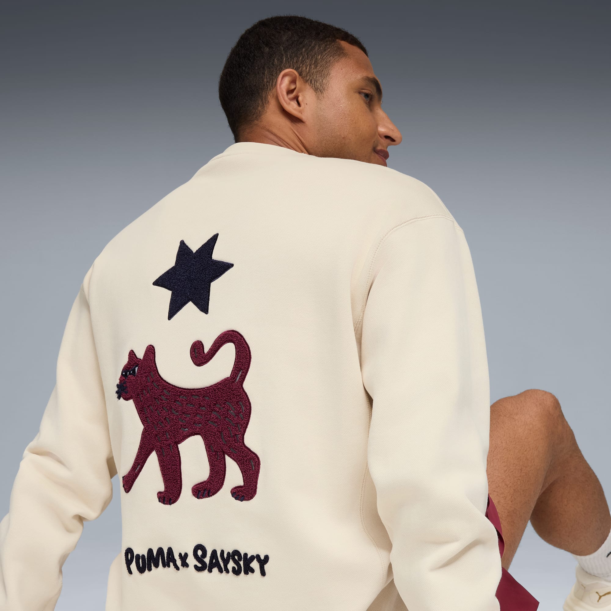 PUMA x SAYSKY Sweatshirt Unisex, Alpine Snow, large