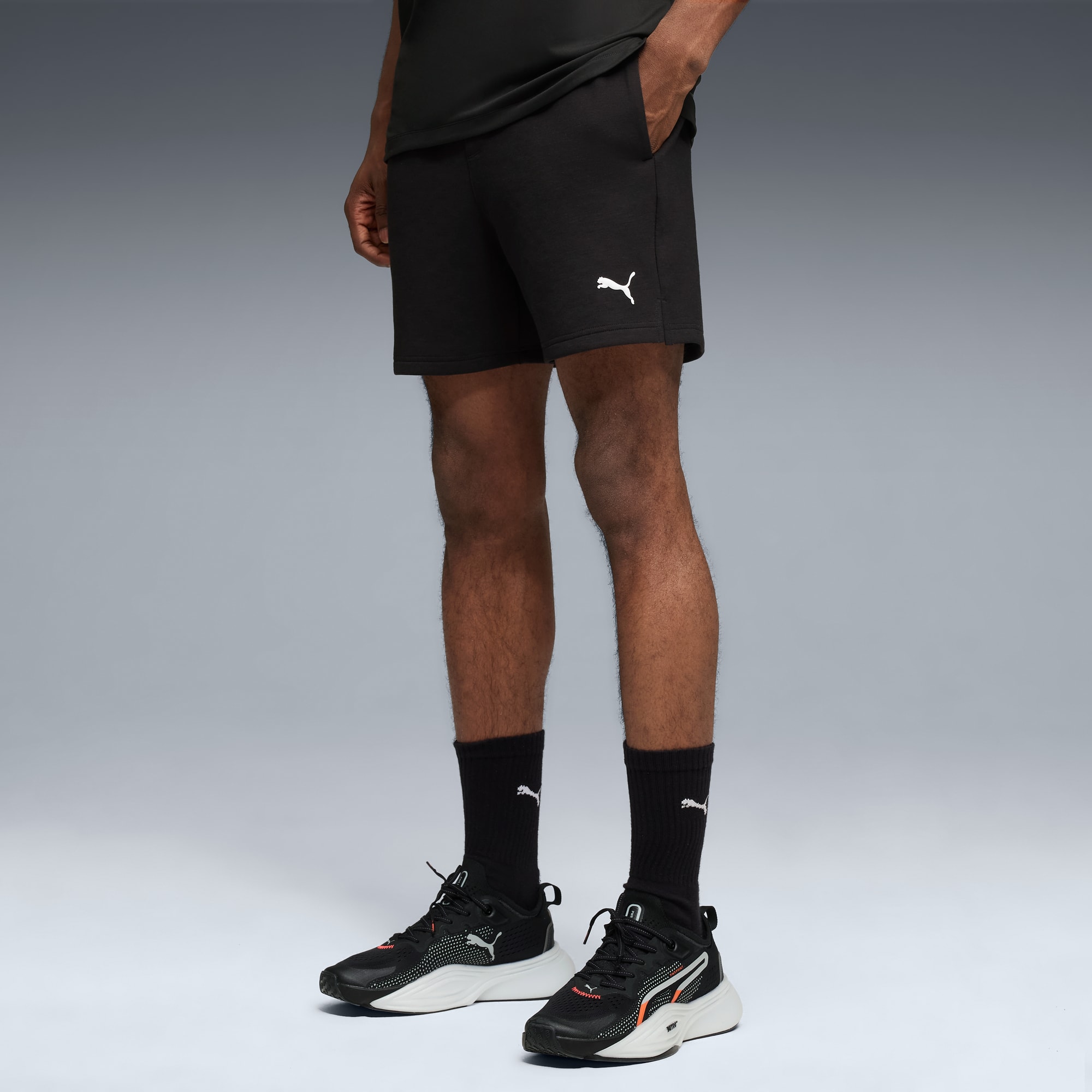 Shorts da training CLOUDSPUN 5" da uomo, PUMA Black, large