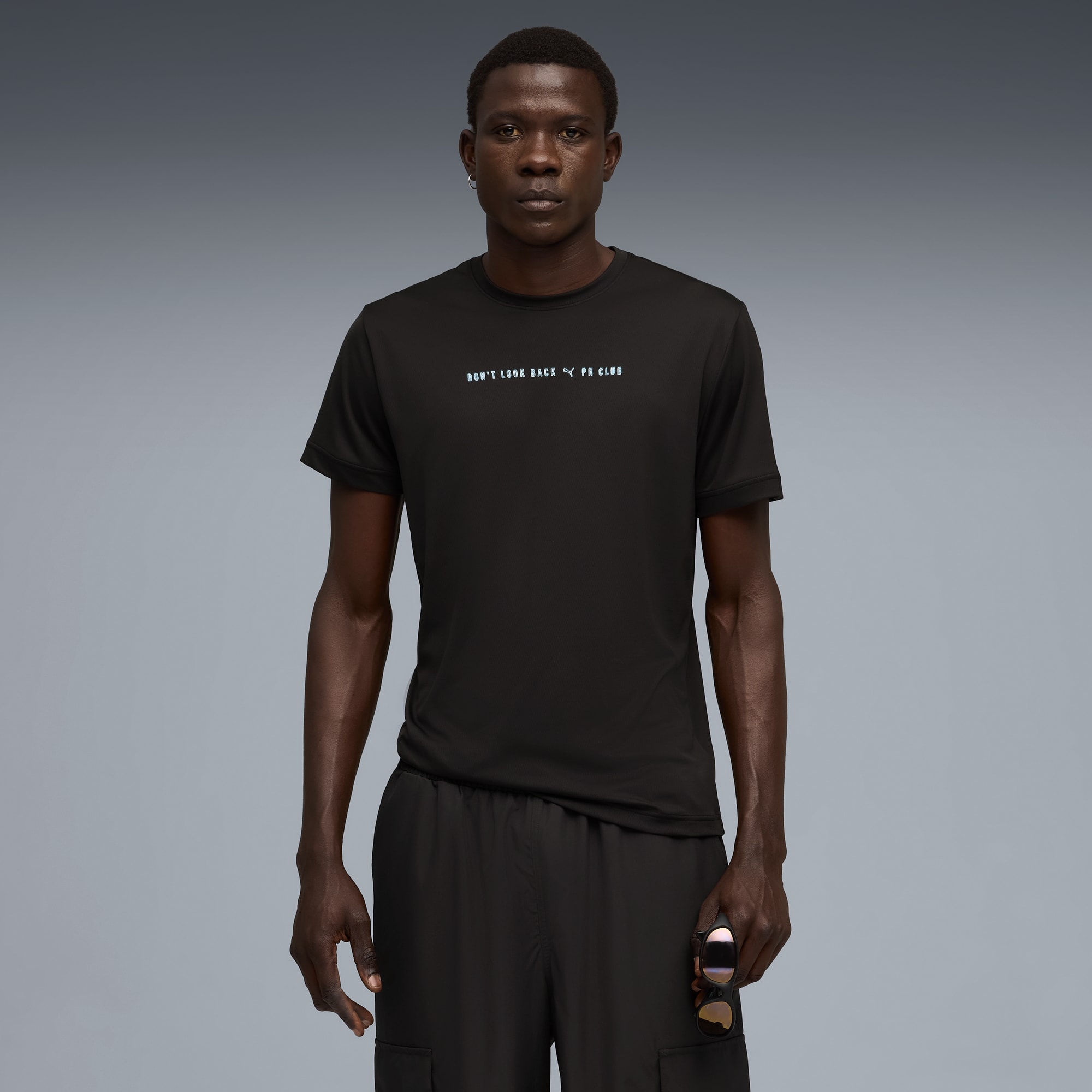 RUN CLUB Graphic Tee Men, PUMA Black, large