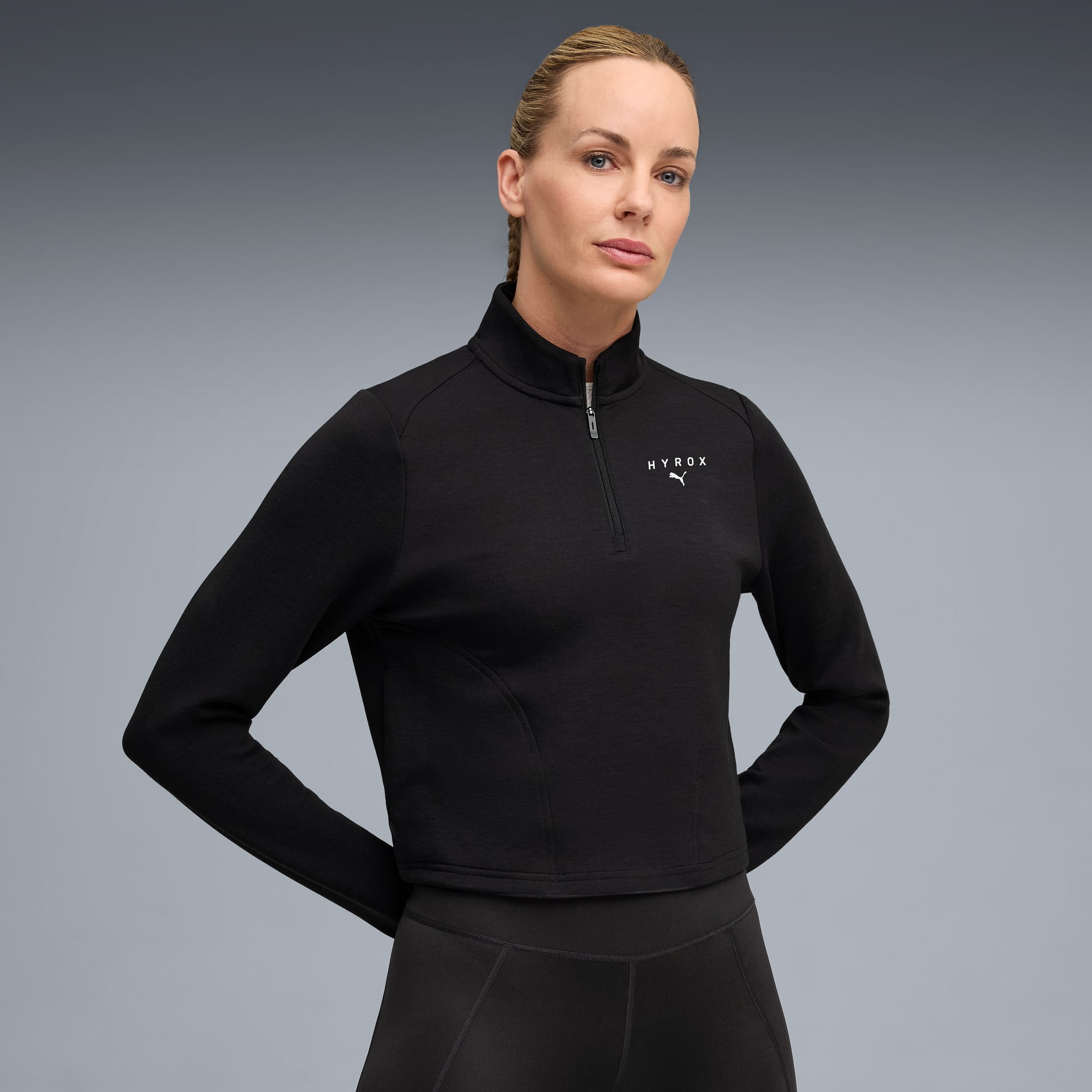 PUMA x HYROX CLOUDSPUN Quarter-Zip Top Women | PUMA