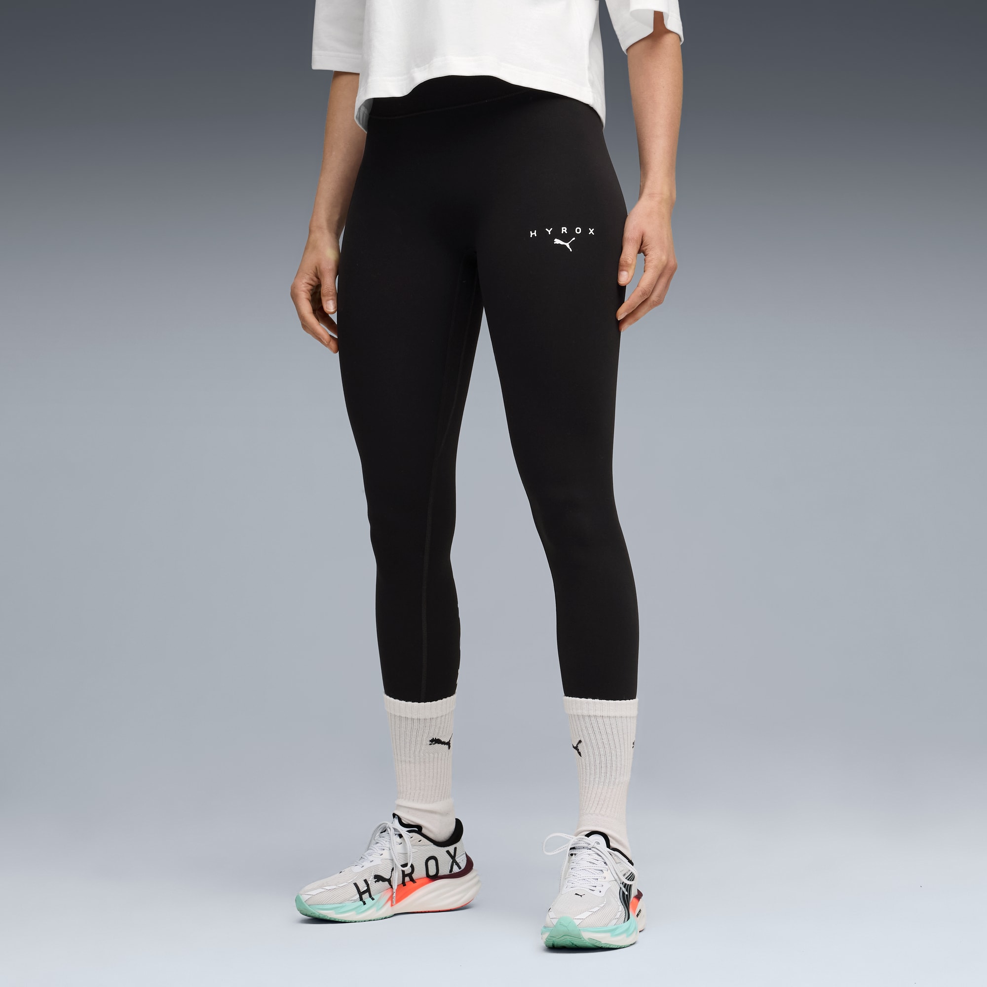 PUMA x HYROX SHAPELUXE 7/8 Length Tights Women, PUMA Black, large
