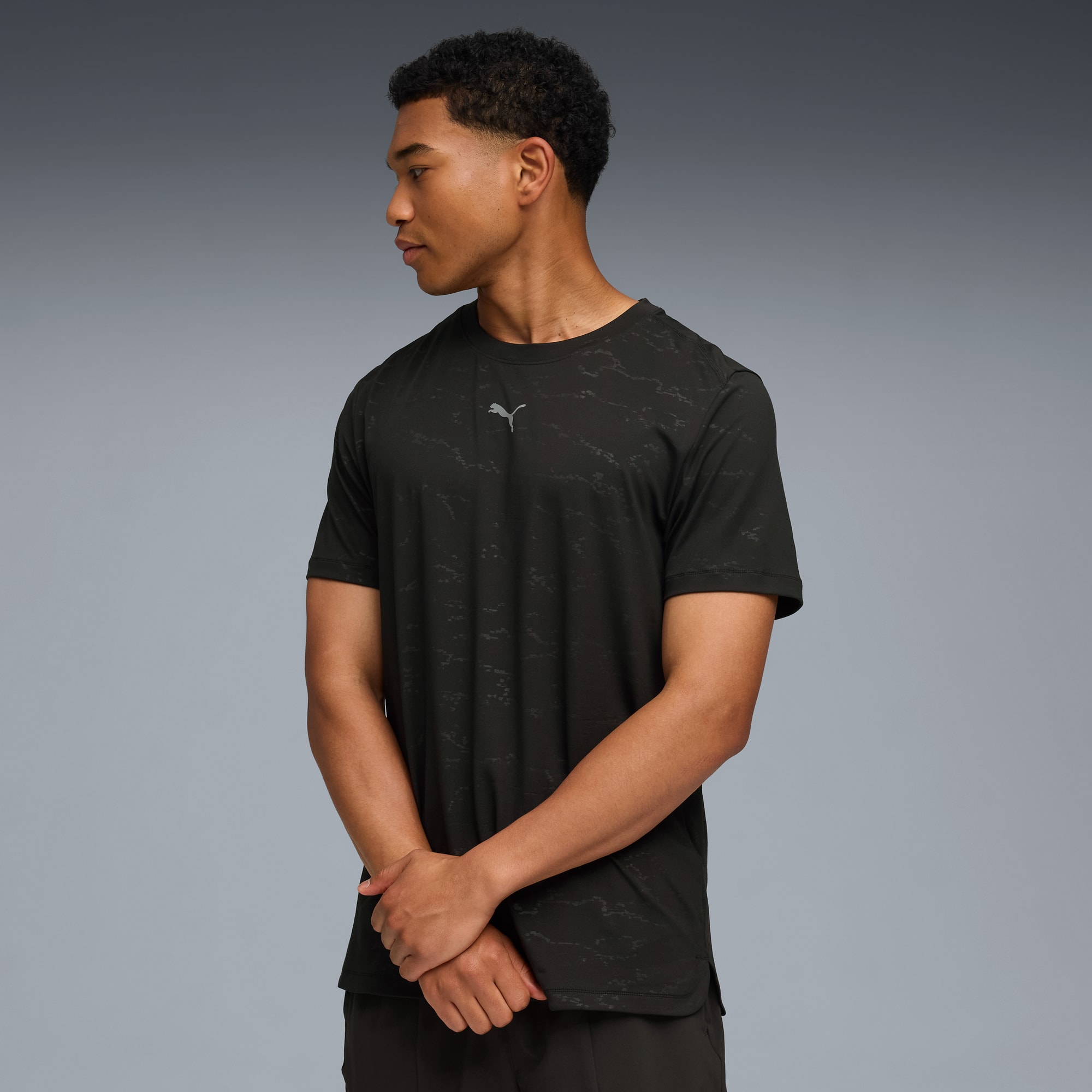 T-shirt da training CLOUDSPUN da uomo, PUMA Black, large
