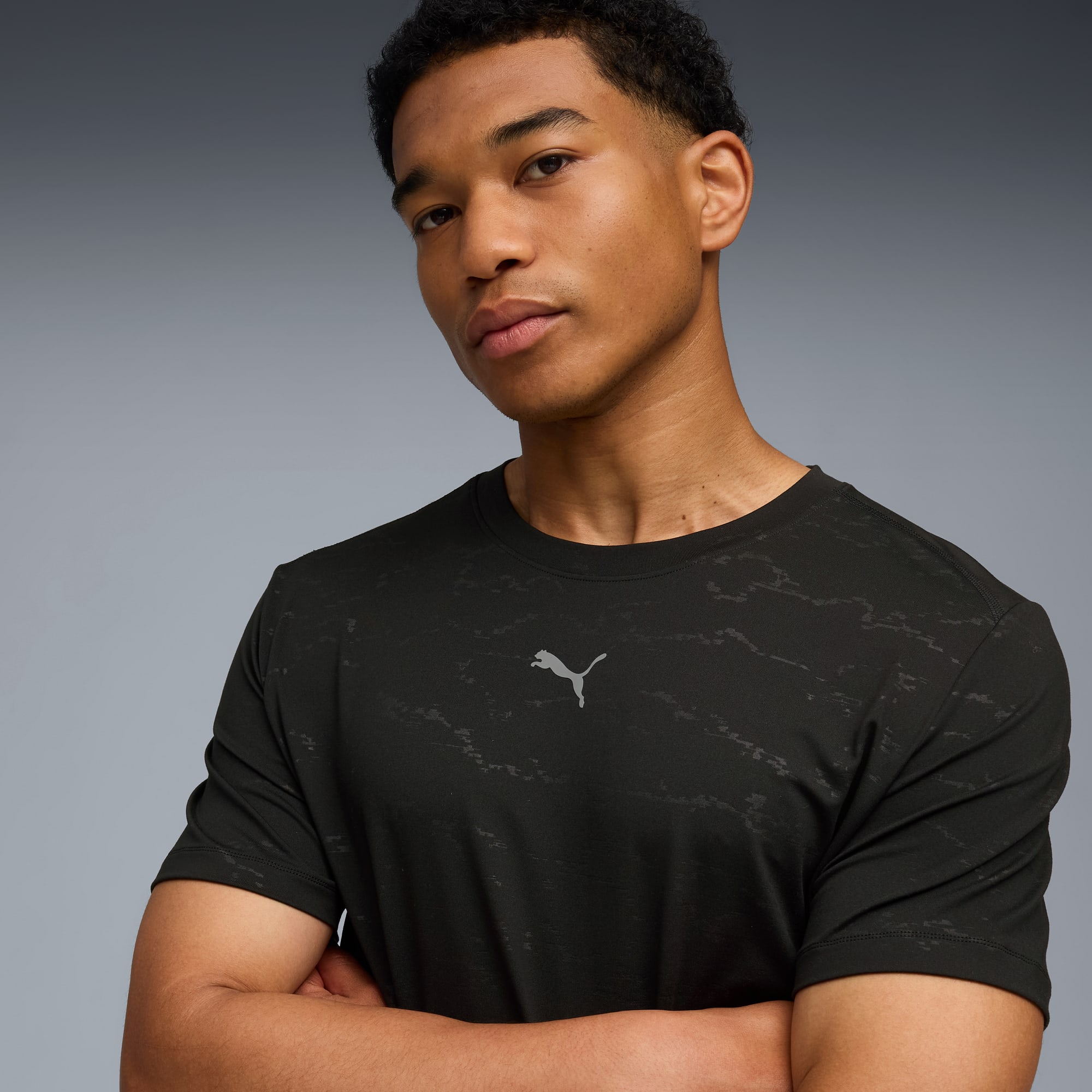 T-shirt da training CLOUDSPUN da uomo, PUMA Black, large