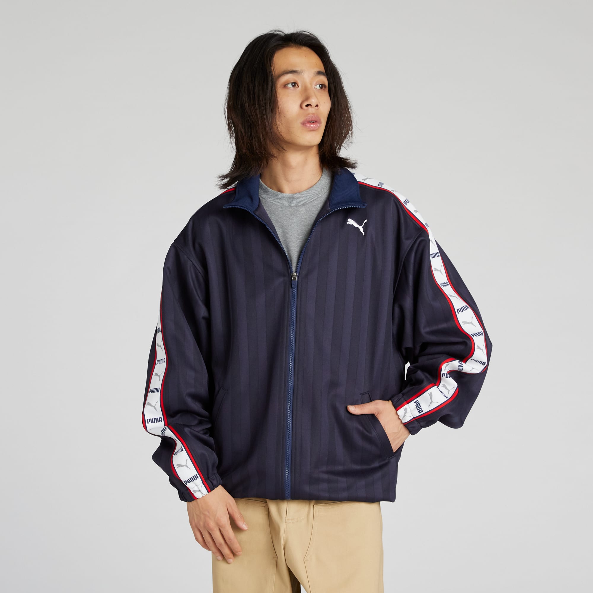PUMA プーマ ジャージ上下 メンズ セットアップ SHADOW STRIPE
