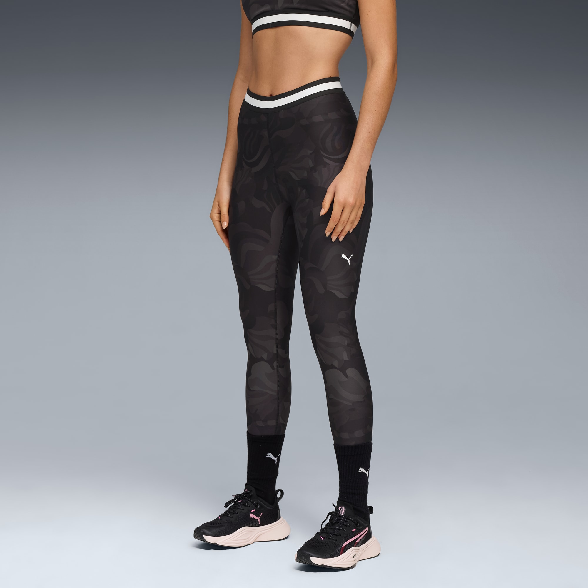 PUMA Women's Modern Basics High Waist Leggings, Medium Gray