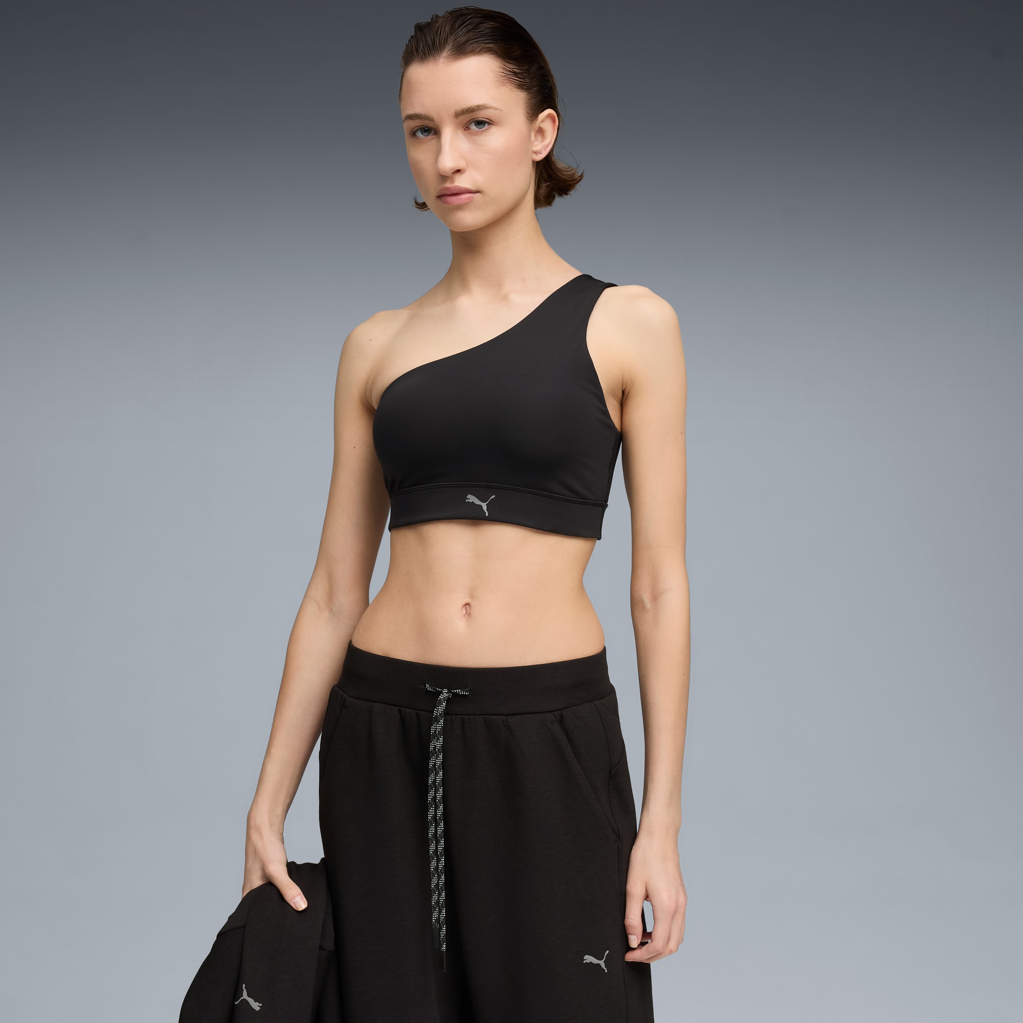 Brassière asymétrique PUMA SHAPE Femme, PUMA Black, large