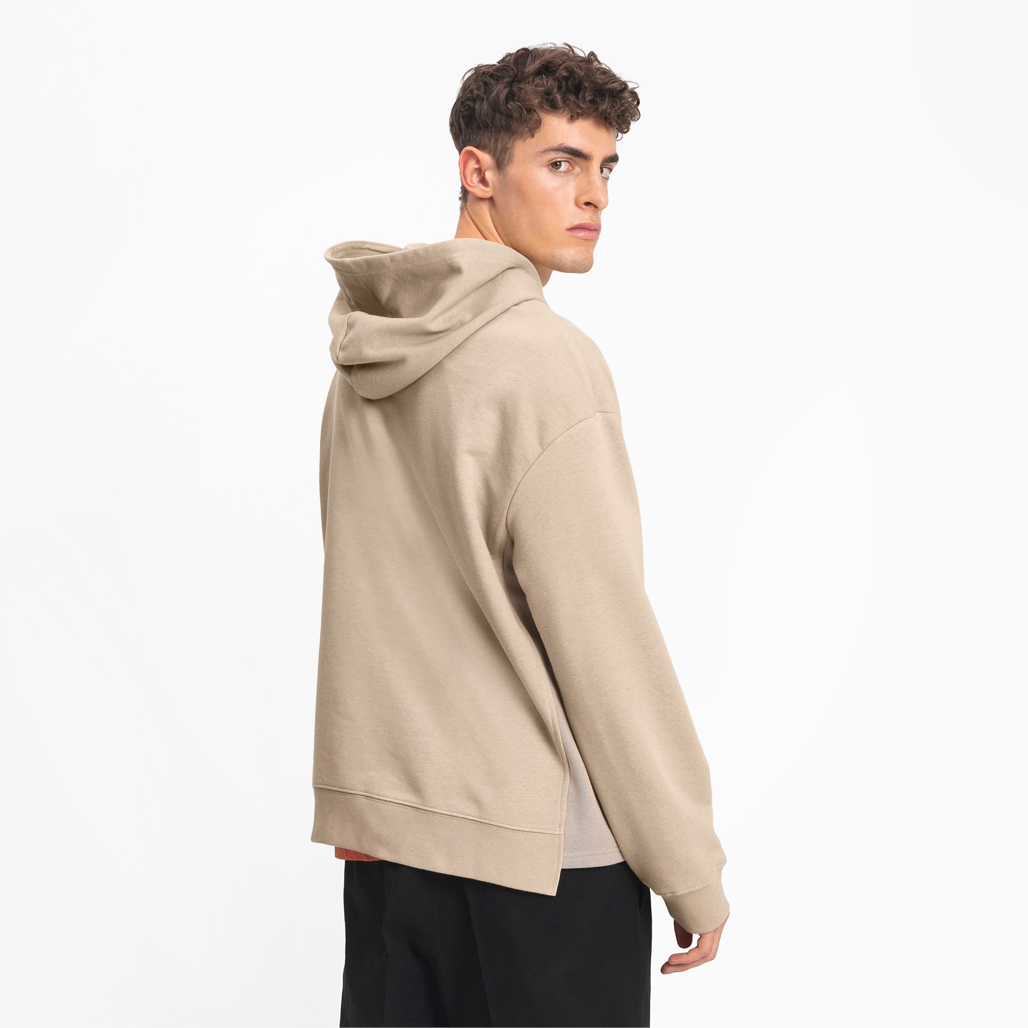 beige puma hoodie