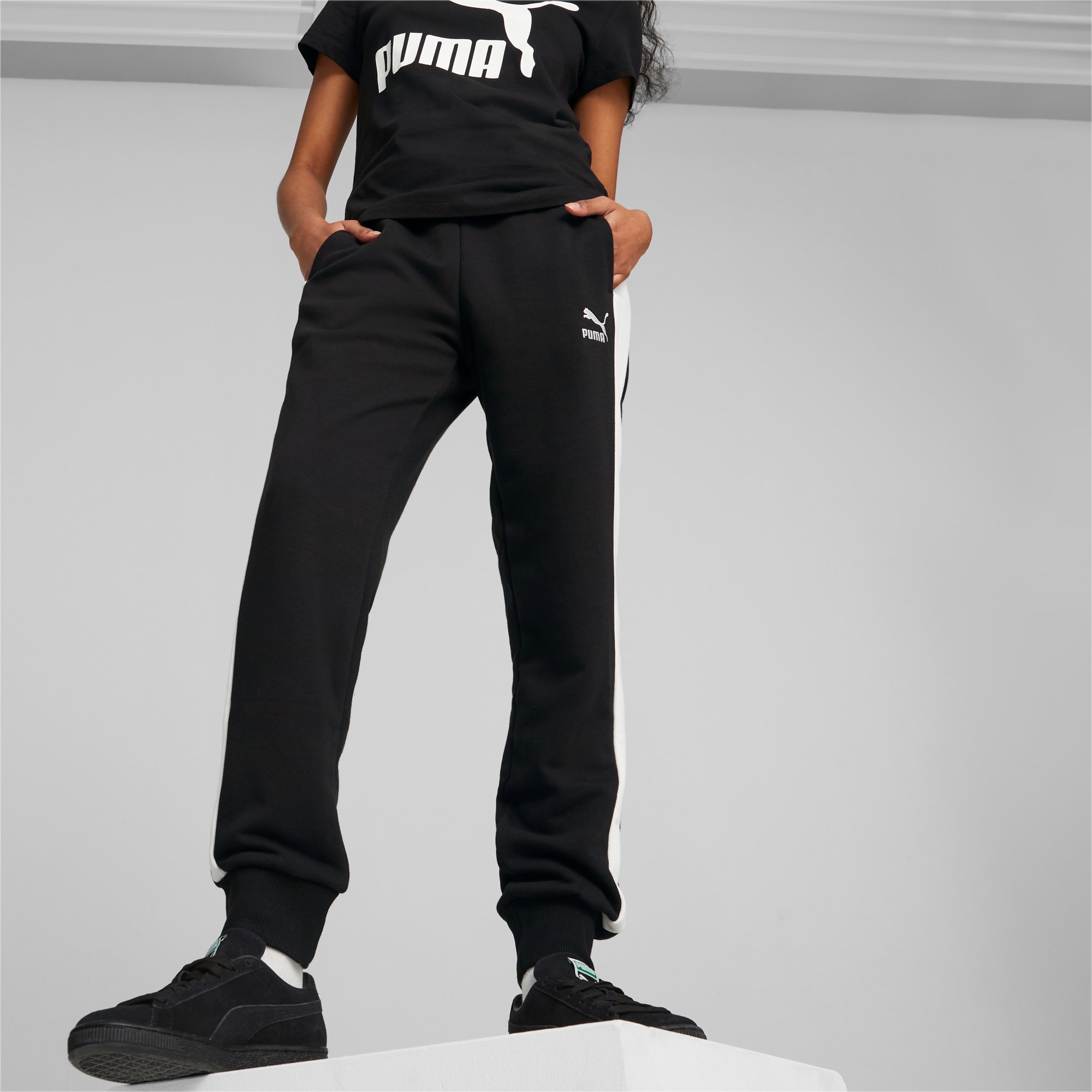 Iconic T7 Women's Track Pants, Puma Black, PUMA Shop All Puma