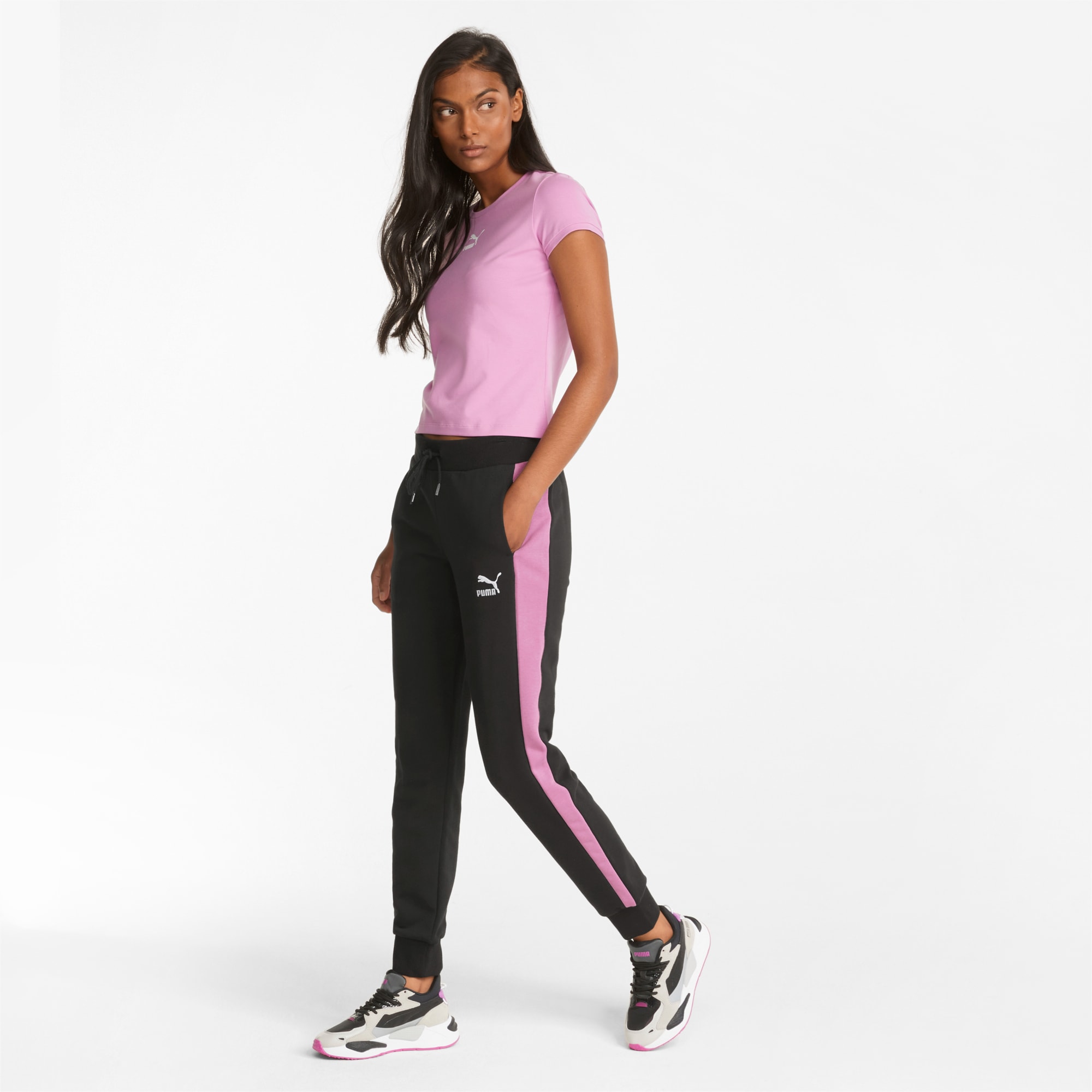 Puma Women's Regular Track Pants (53965201_Black 