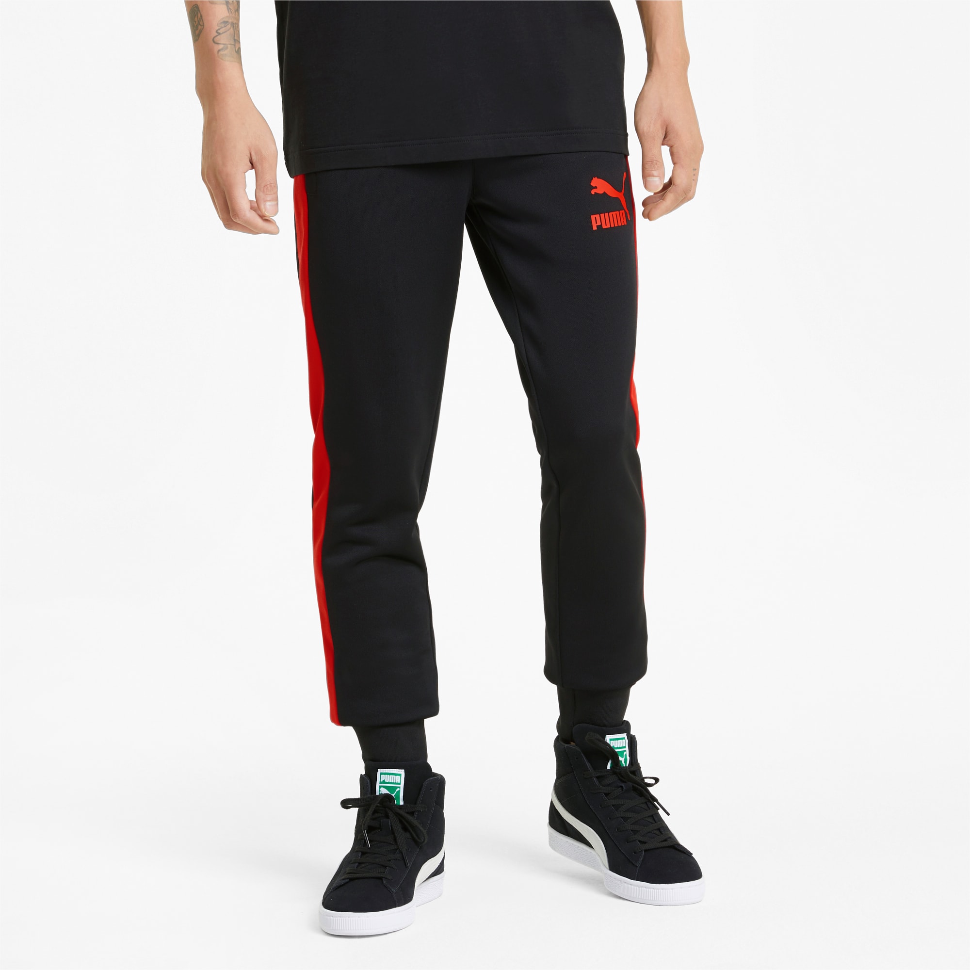 Puma Classics T7 track pants in black