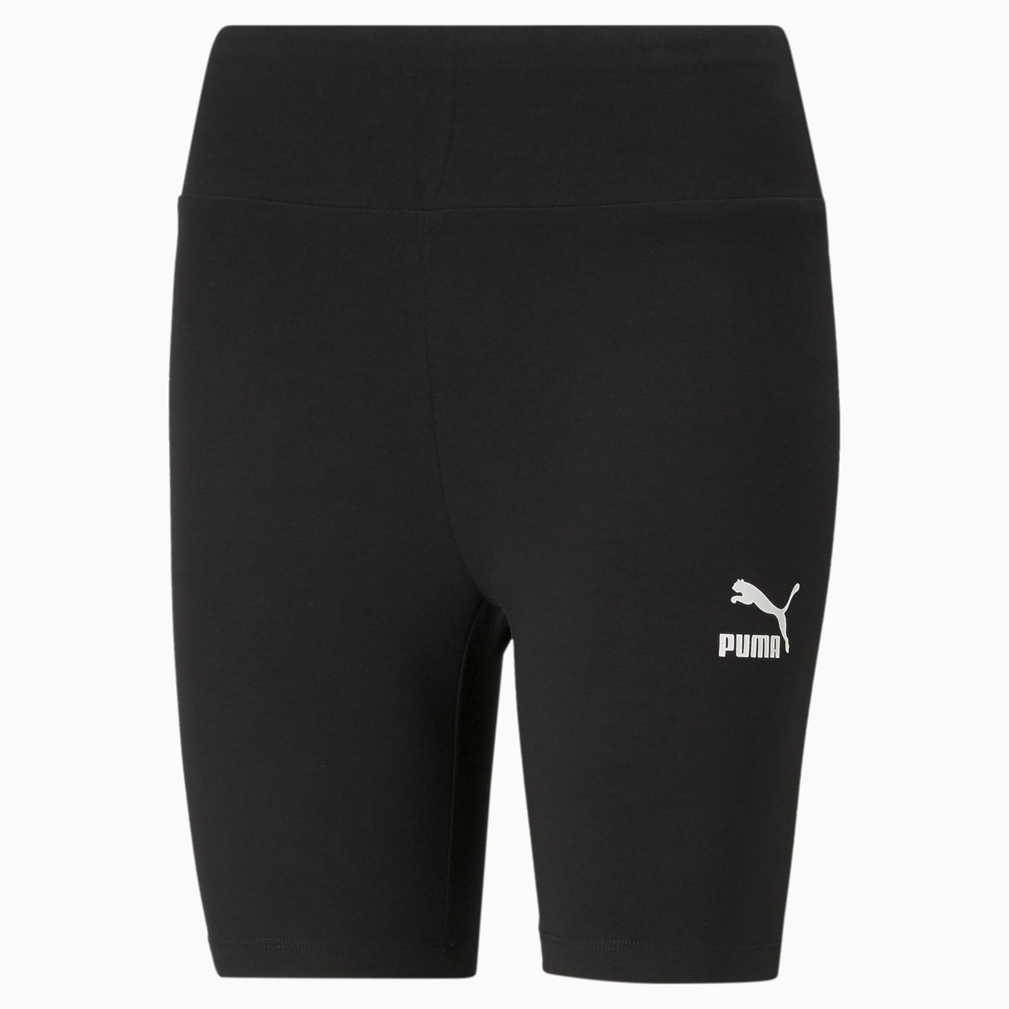 PUMA Classics shiny legging shorts in dark blue - exclusive to