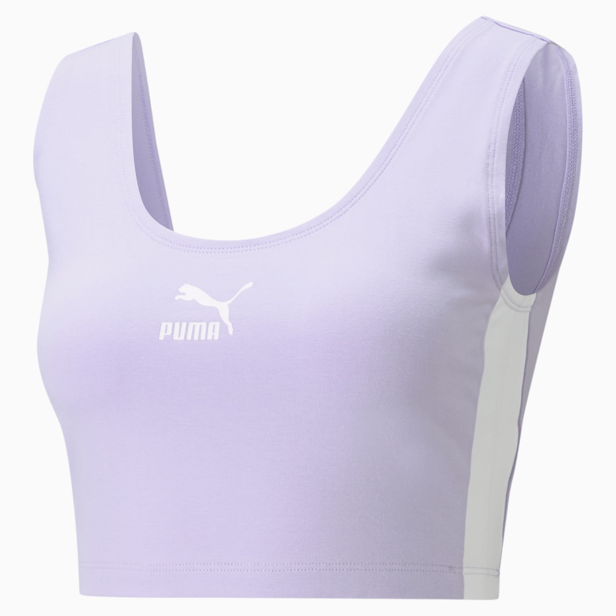 Puma Women's Hypnotize T7 Bralette - Cotton Size XL Black Pink