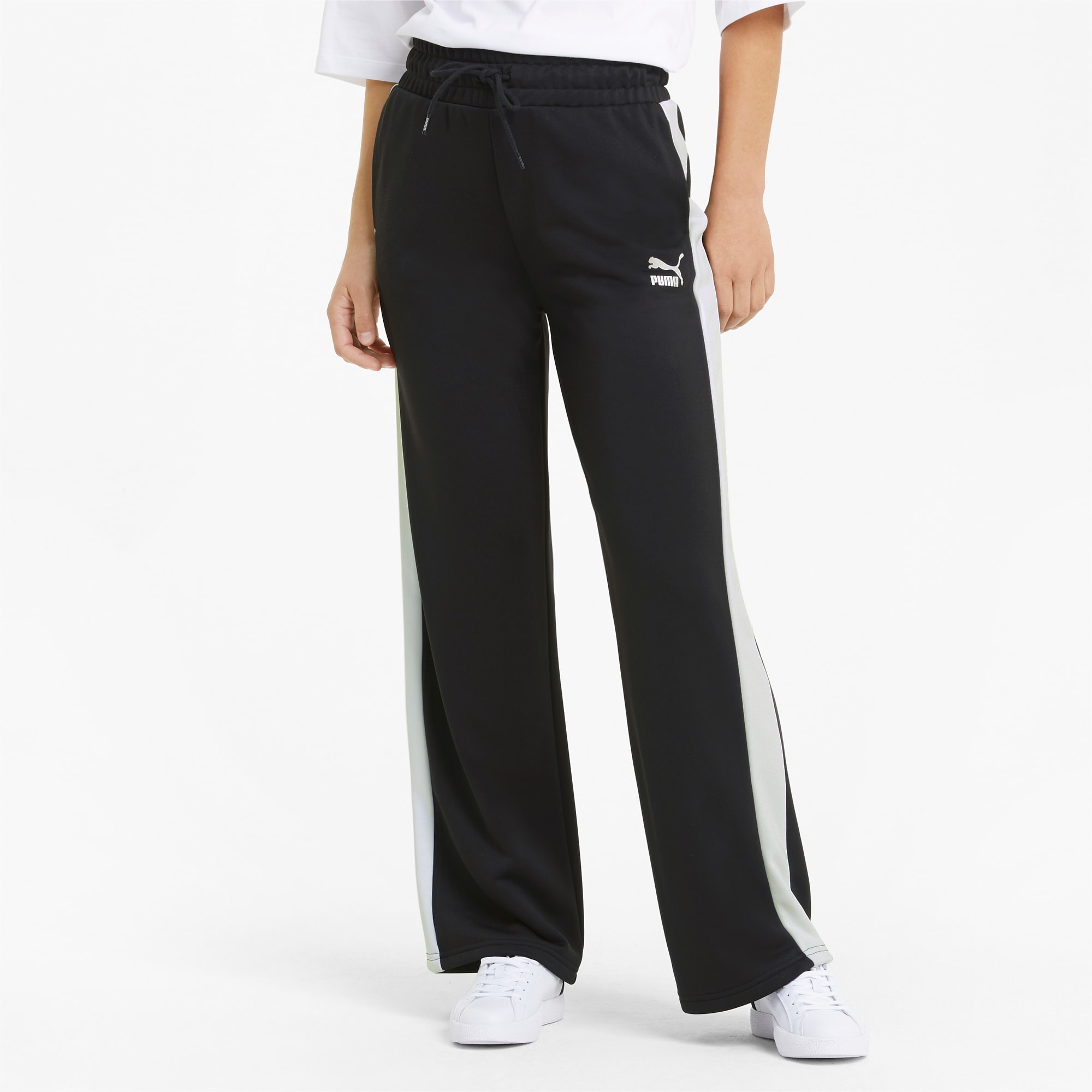 wide leg track pants womens