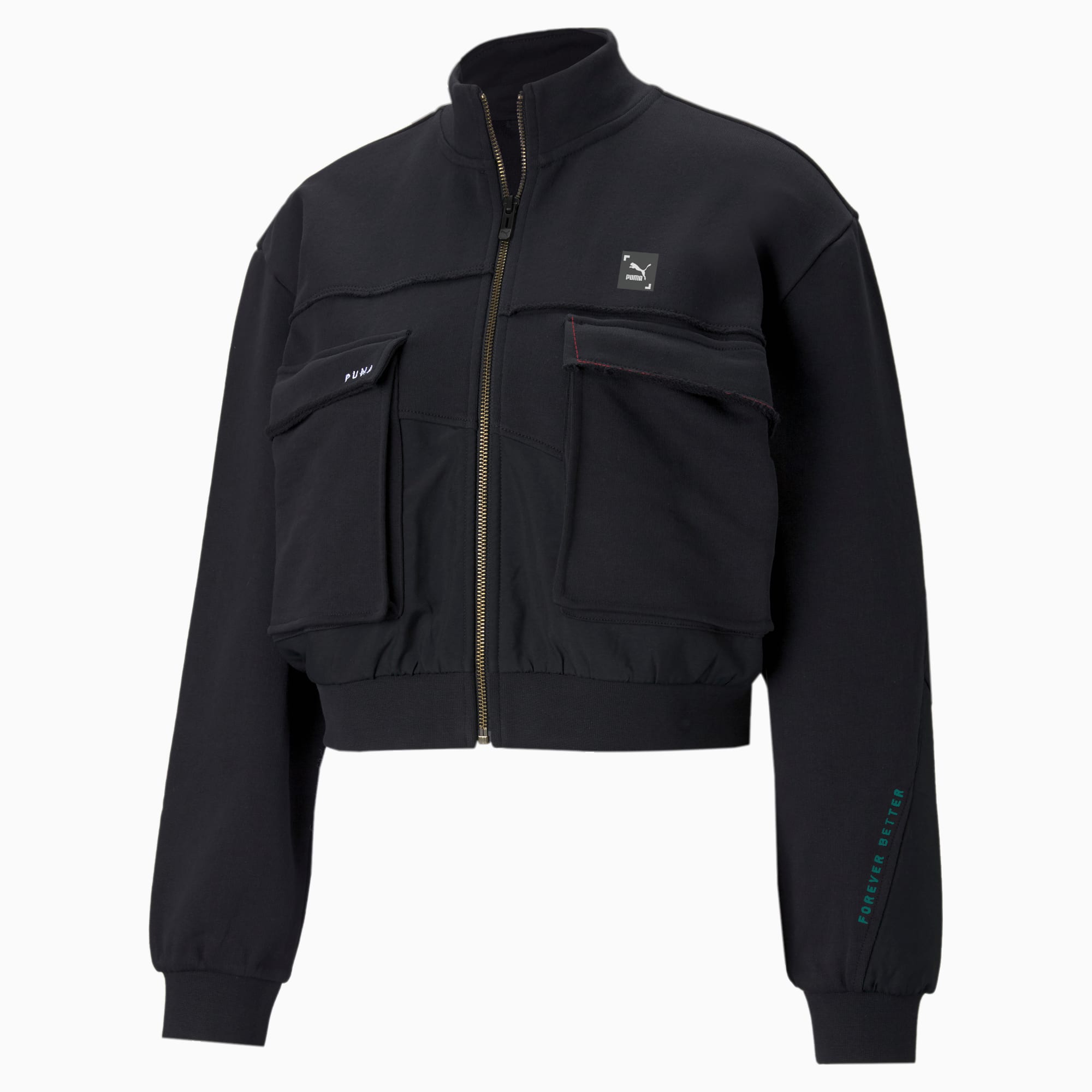 Puma cropped jacket deals