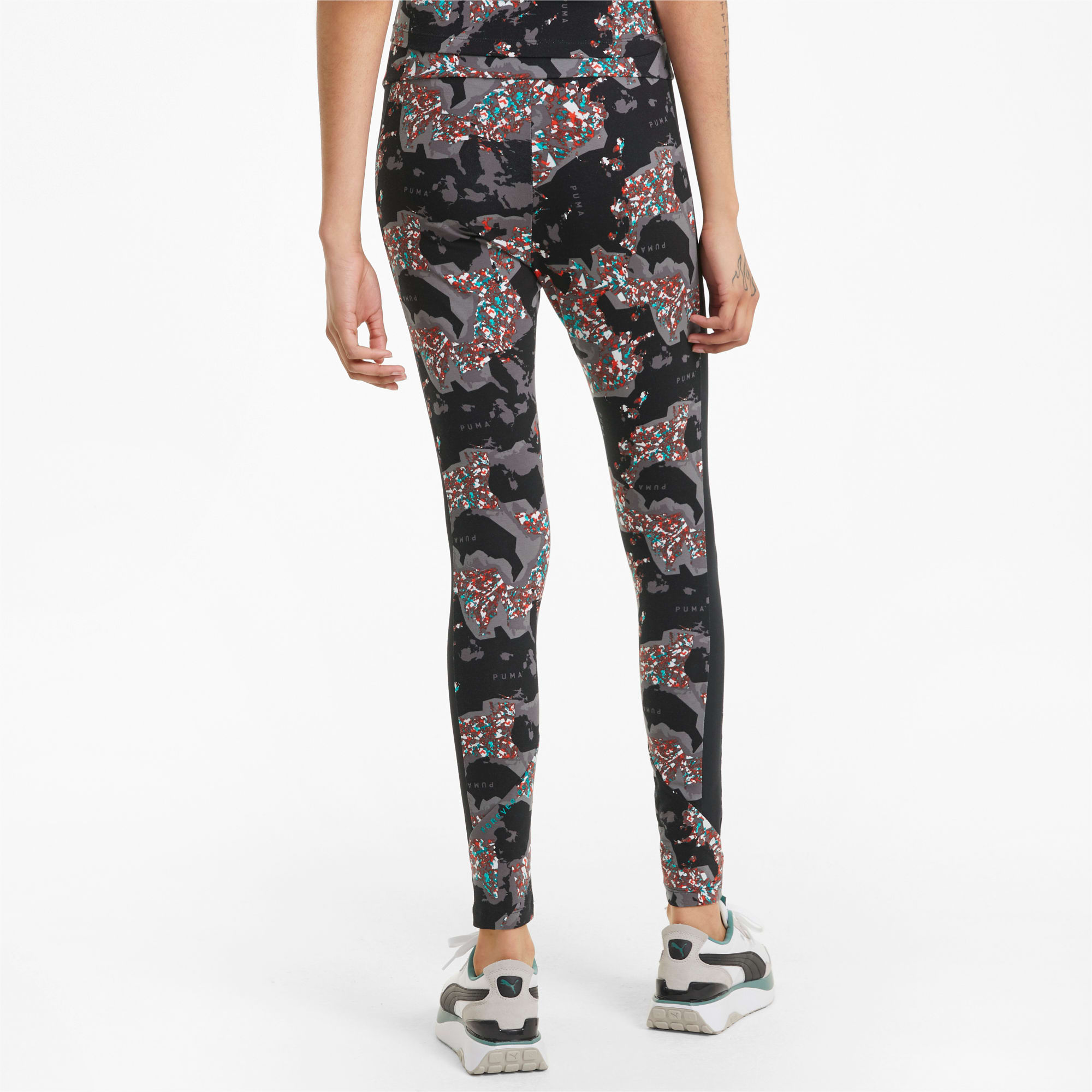 Puma Women's Essential Floral Vibes Printed Full-Length Leggings - Macy's