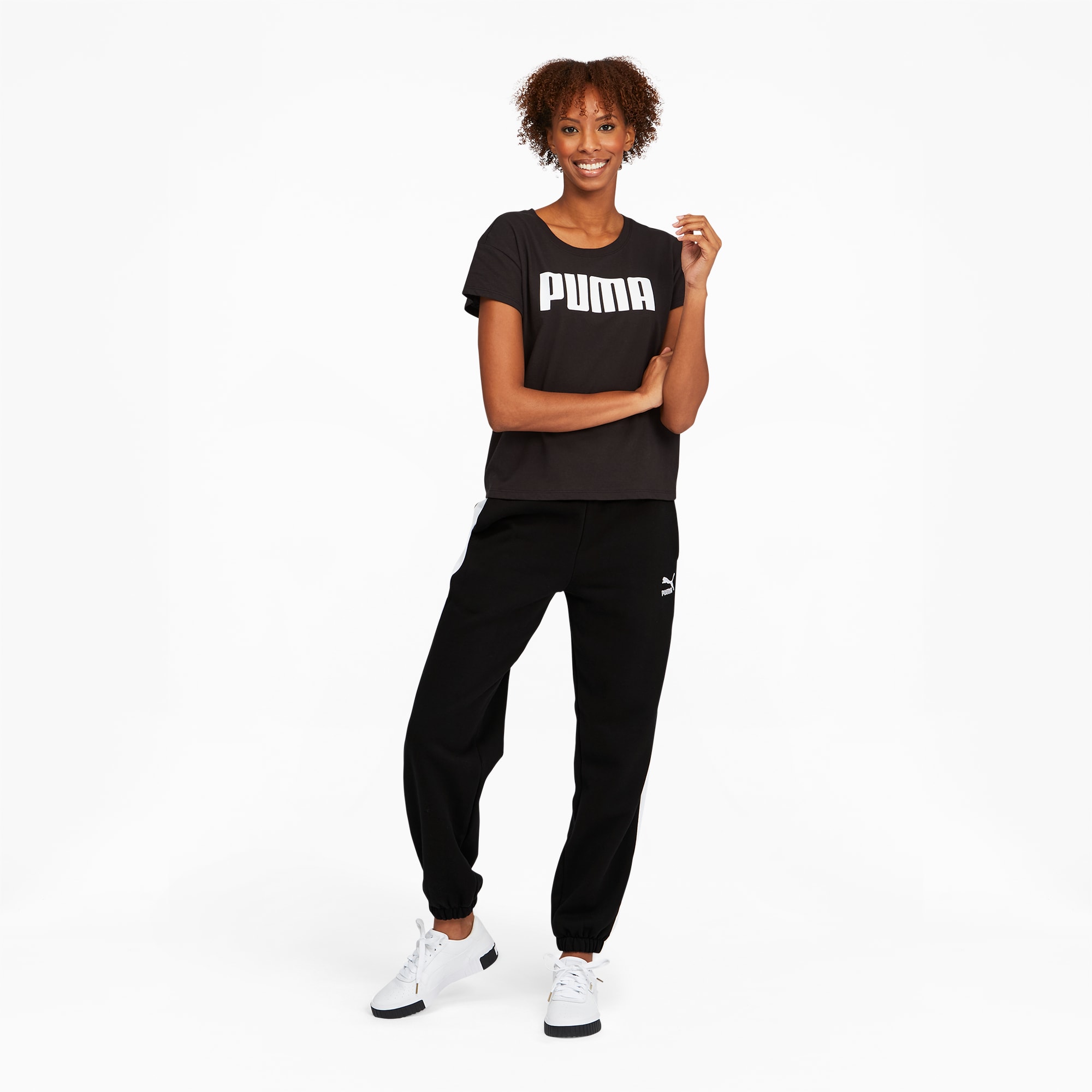 PUMA Classics Relaxed Jogger Solid Women Black Track Pants - Buy PUMA  Classics Relaxed Jogger Solid Women Black Track Pants Online at Best Prices  in India