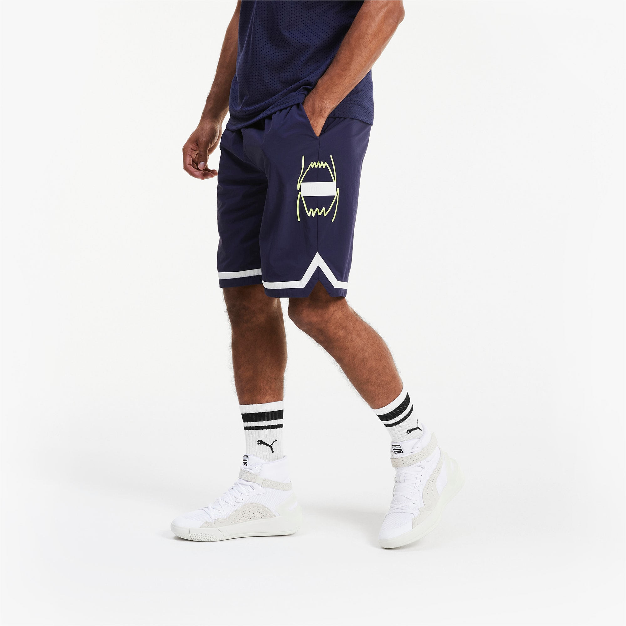 Franchise Woven Men S Basketball Shorts Peacoat Puma Shoes Puma