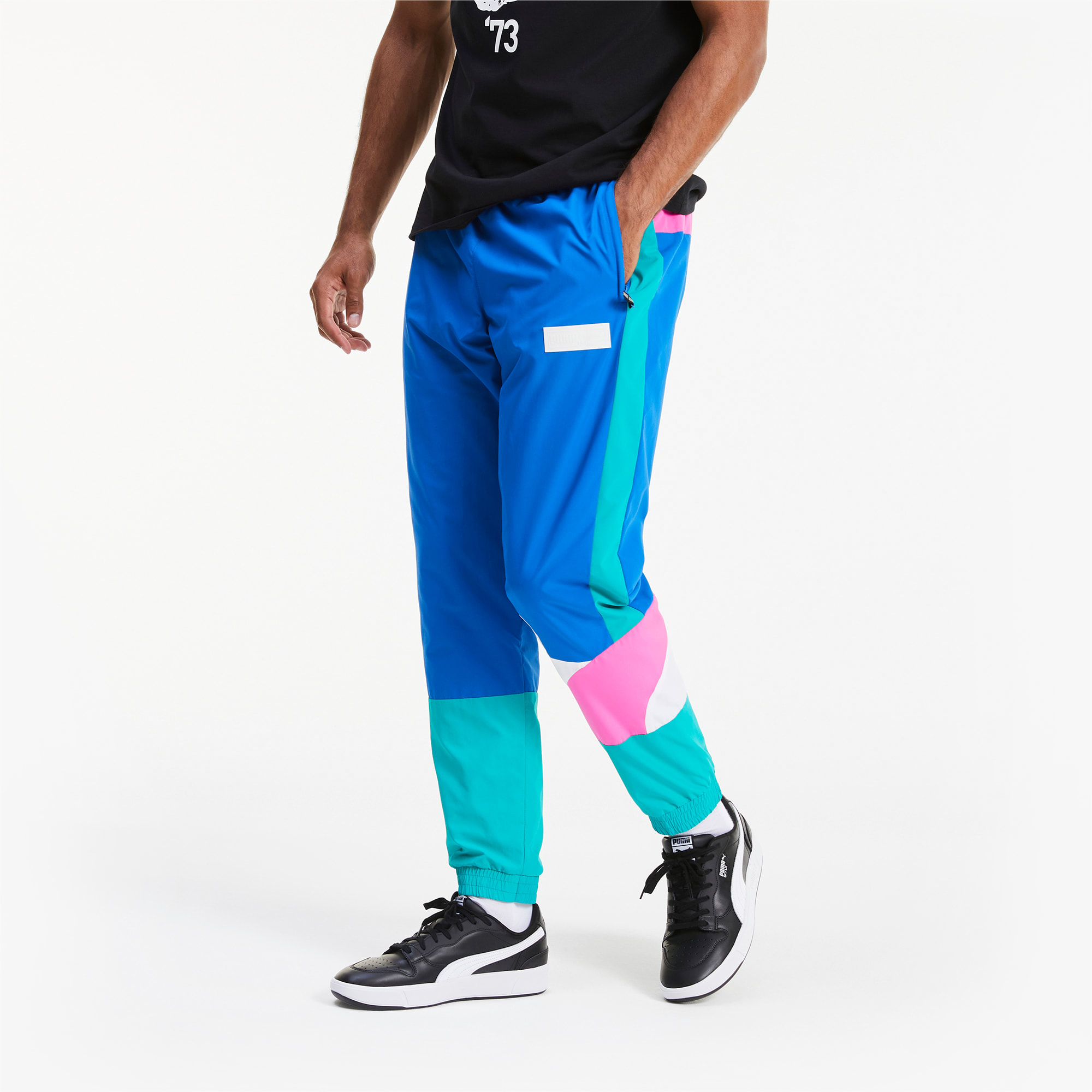 men's woven tracksuit basketball pants
