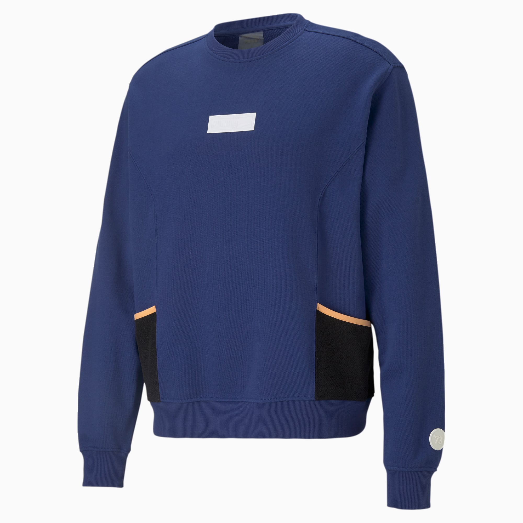 Court Side Men's Basketball Pullover, Elektro Blue, large-SEA