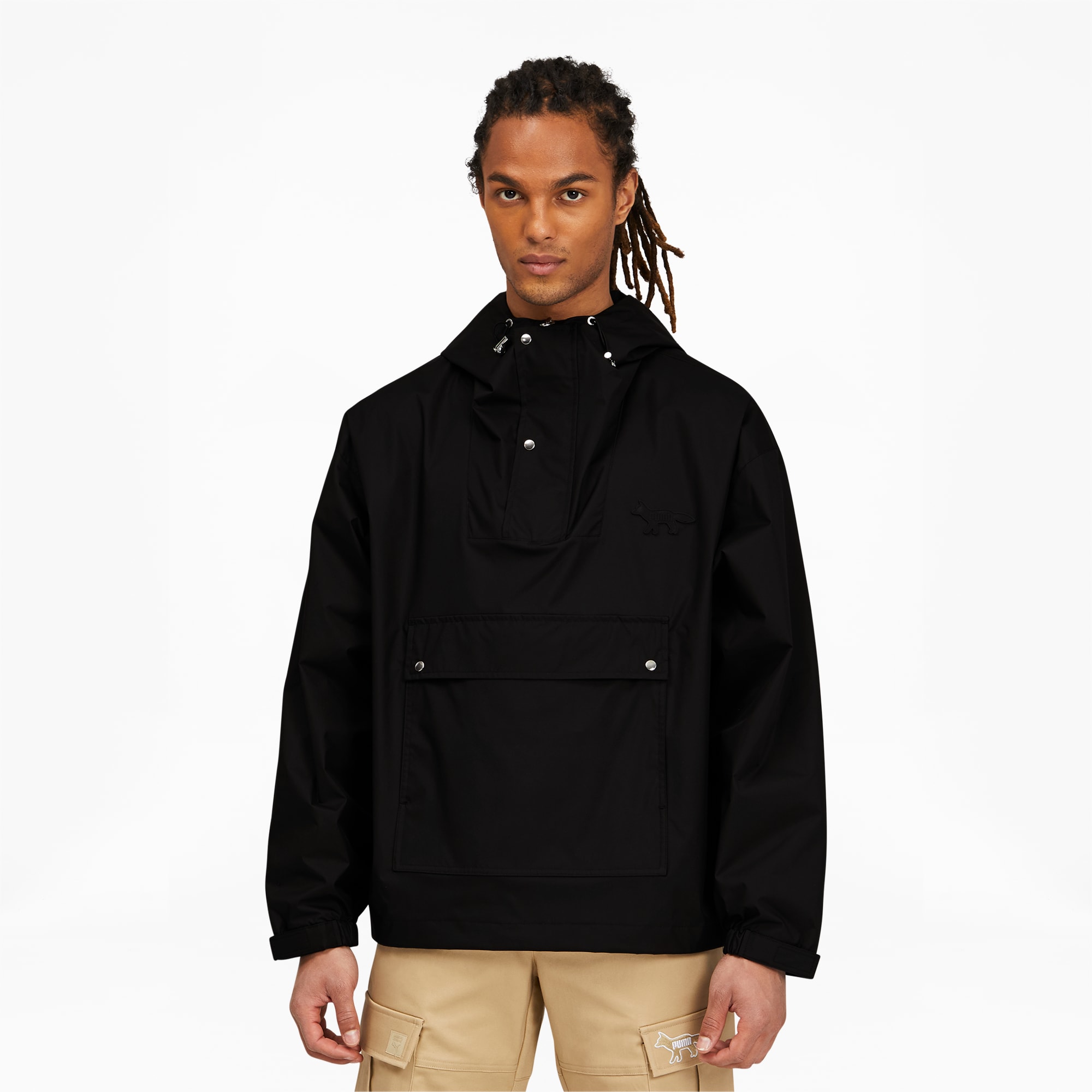 Maison kitsune hooded windbreaker deals