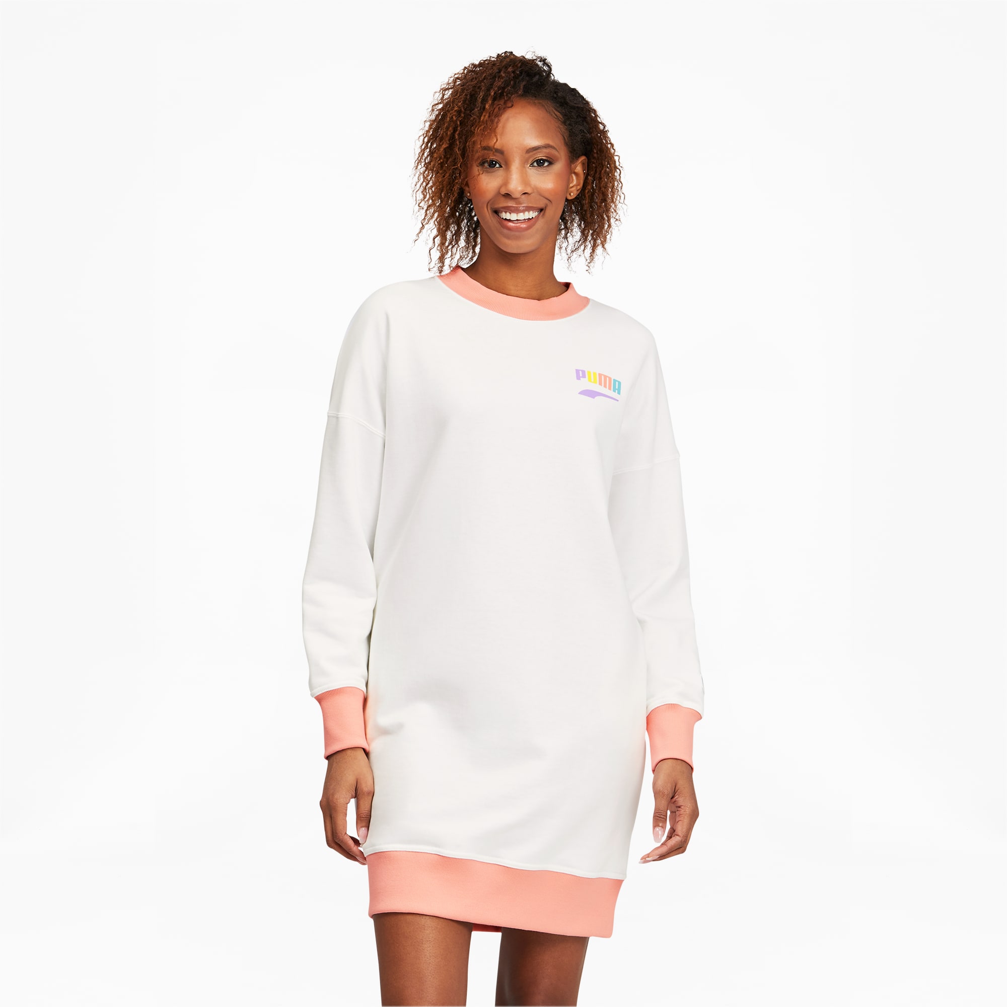 Downtown Women s Graphic Crewneck Dress PUMA