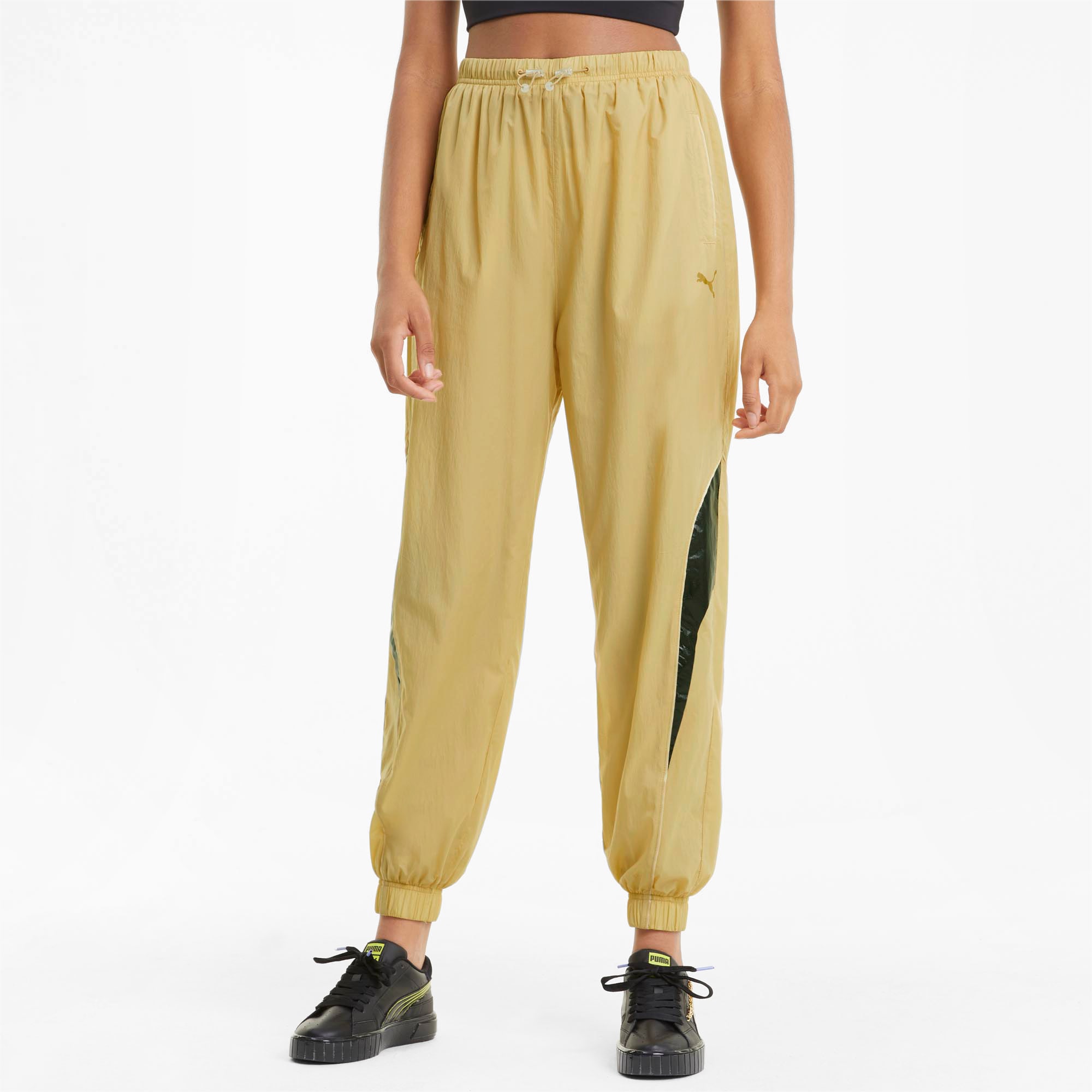 yellow track pants womens