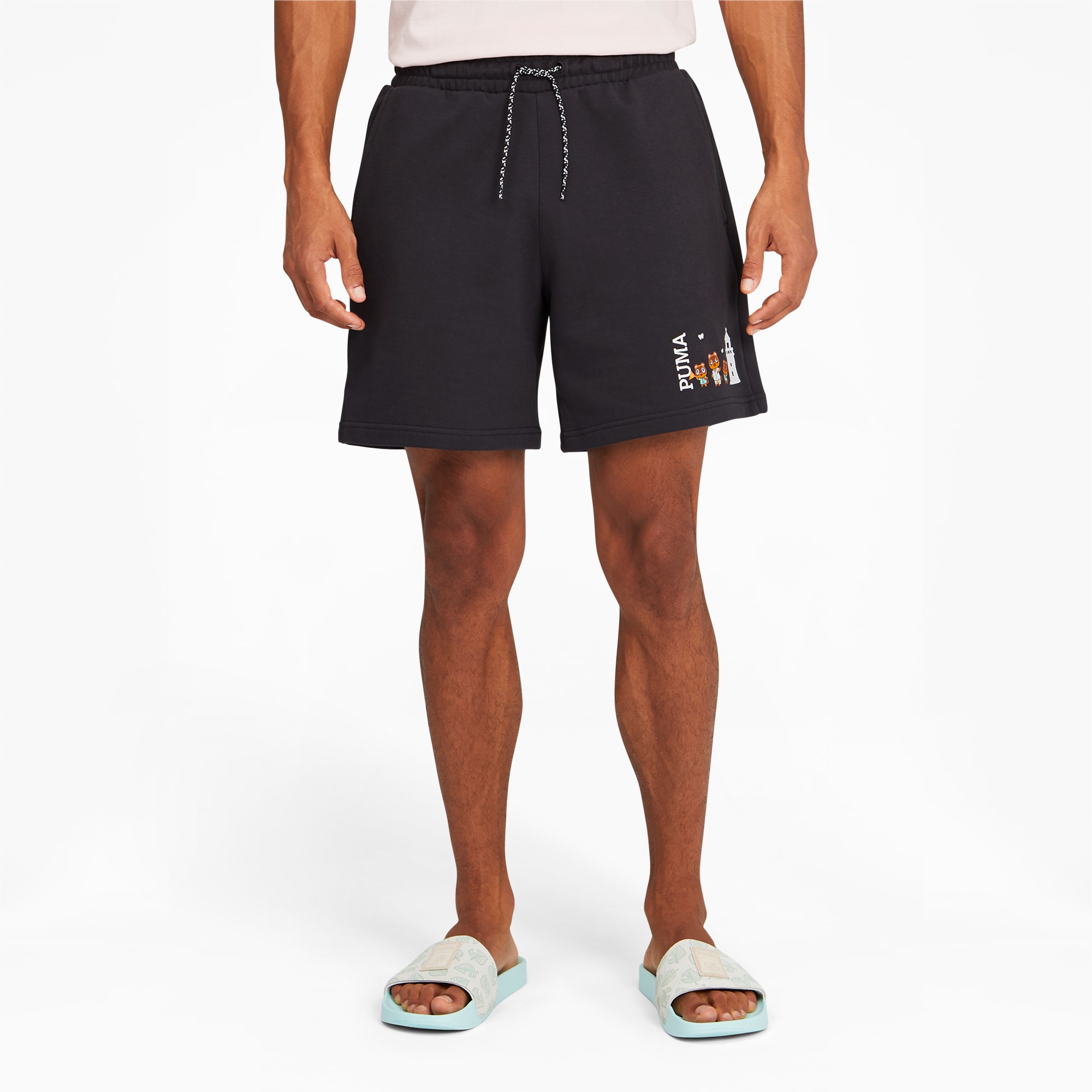 PUMA x Animal Crossing™: New Horizons Shorts, Phantom Black, extralarge