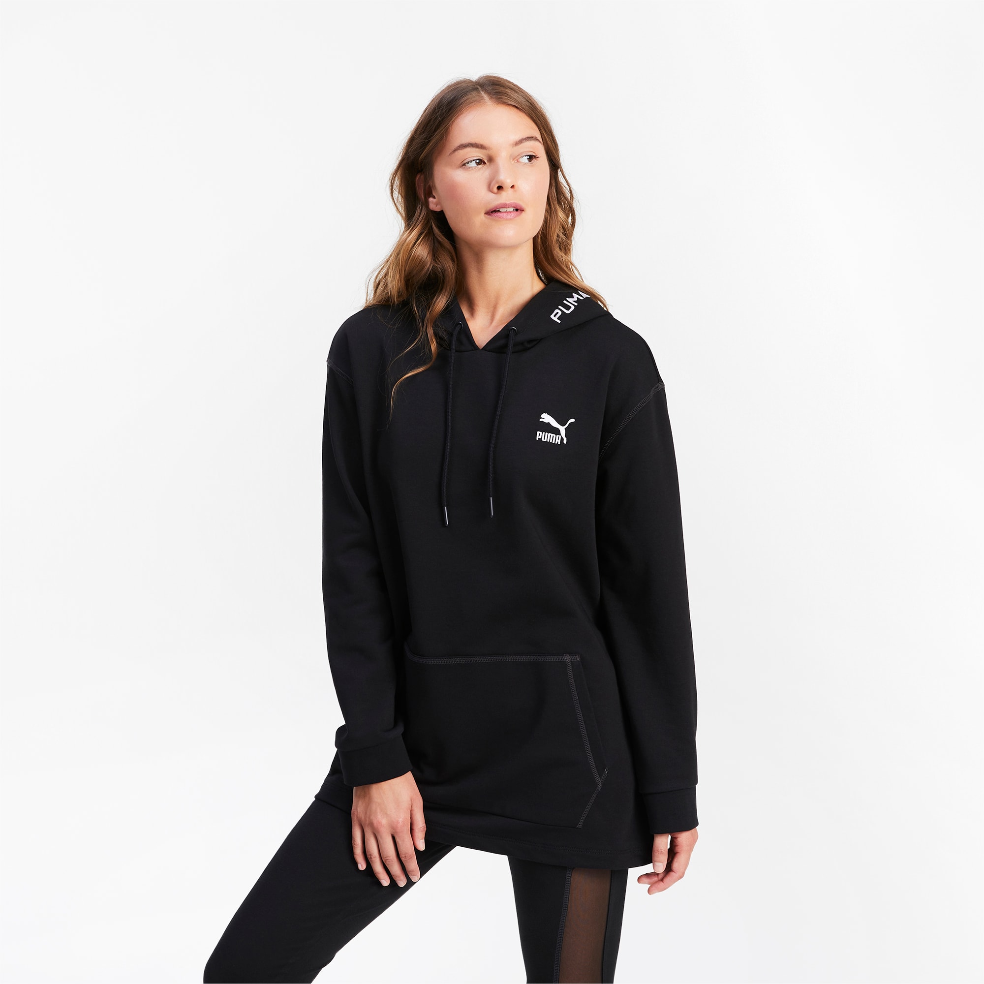 puma hoodie black womens