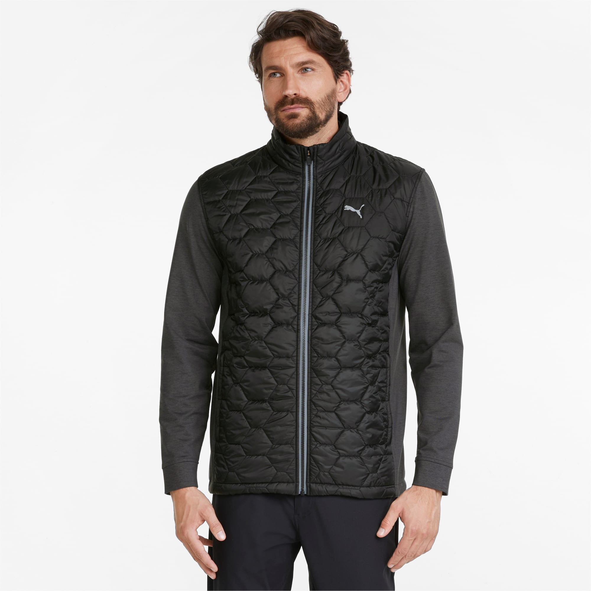 Gray puma jacket on sale