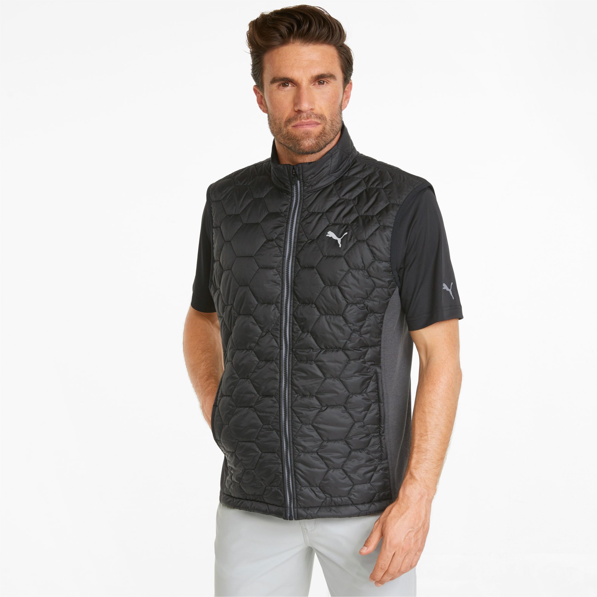 Puma mens golf vest sale