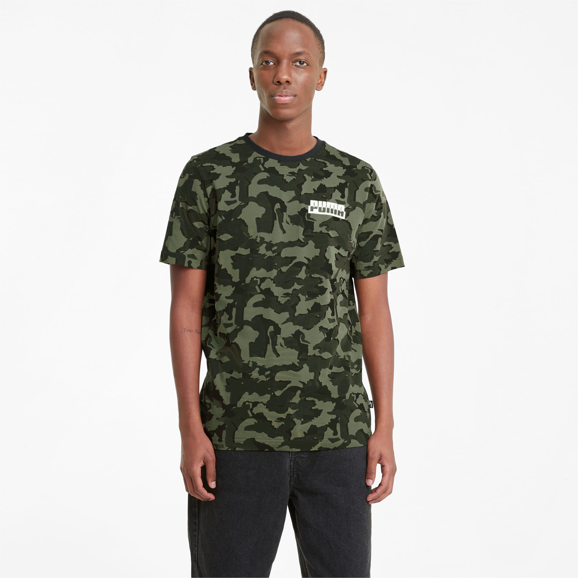 Puma t-shirt camouflage outlet
