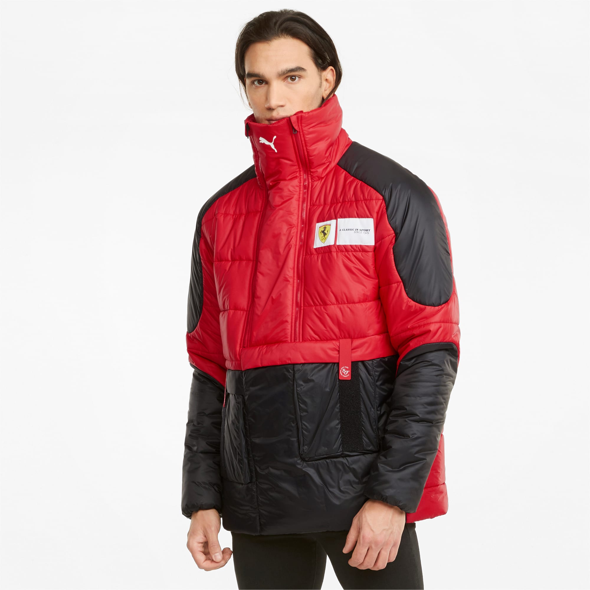 Scuderia Ferrari Race Statement Men's Anorak, Puma Black, extralarge