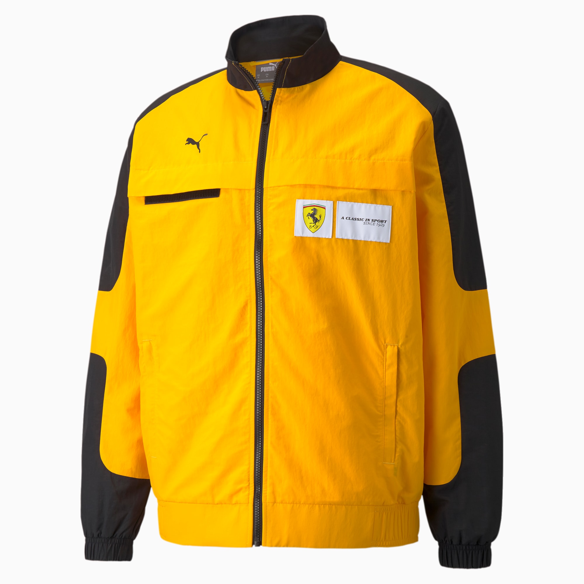 Scuderia Ferrari Race Statement Woven Men's Jacket, Saffron, extralarge