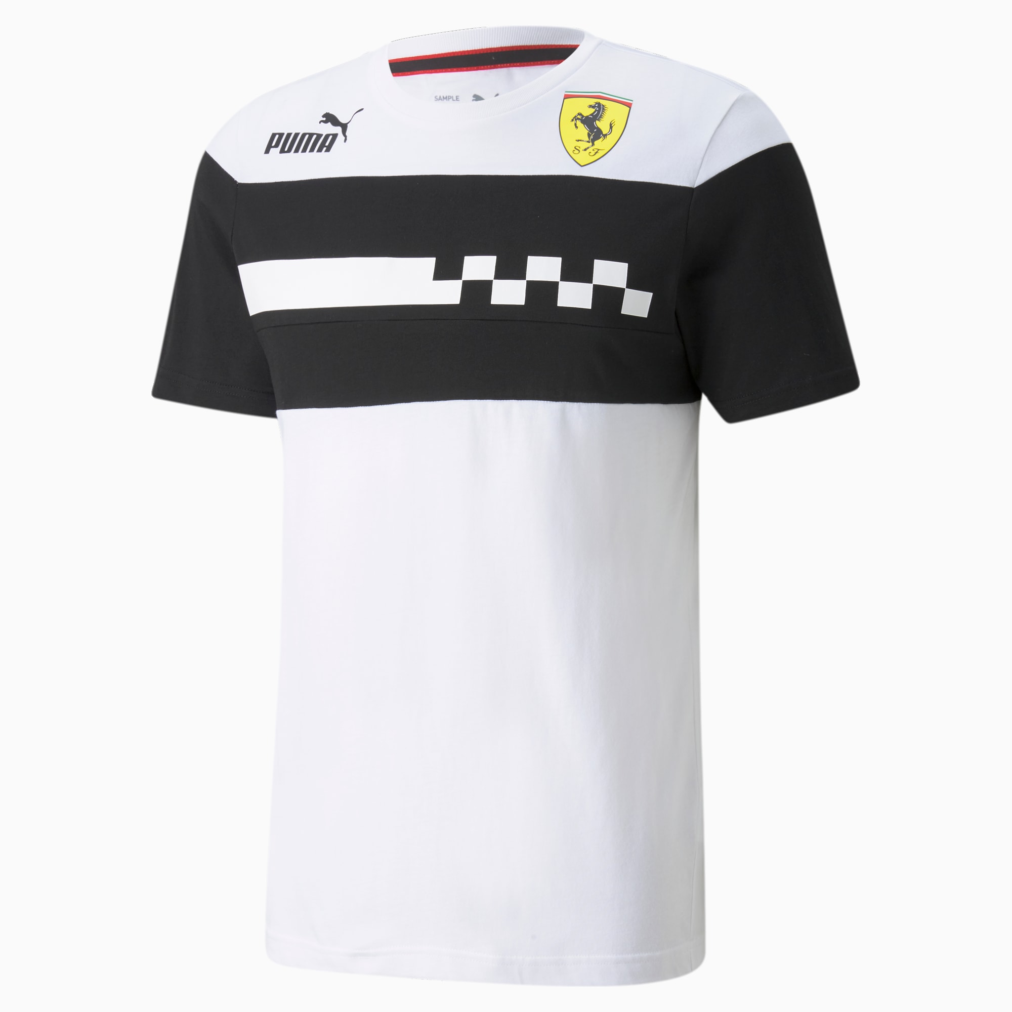 Scuderia Ferrari Race SDS Men's Tee, Puma White, extralarge