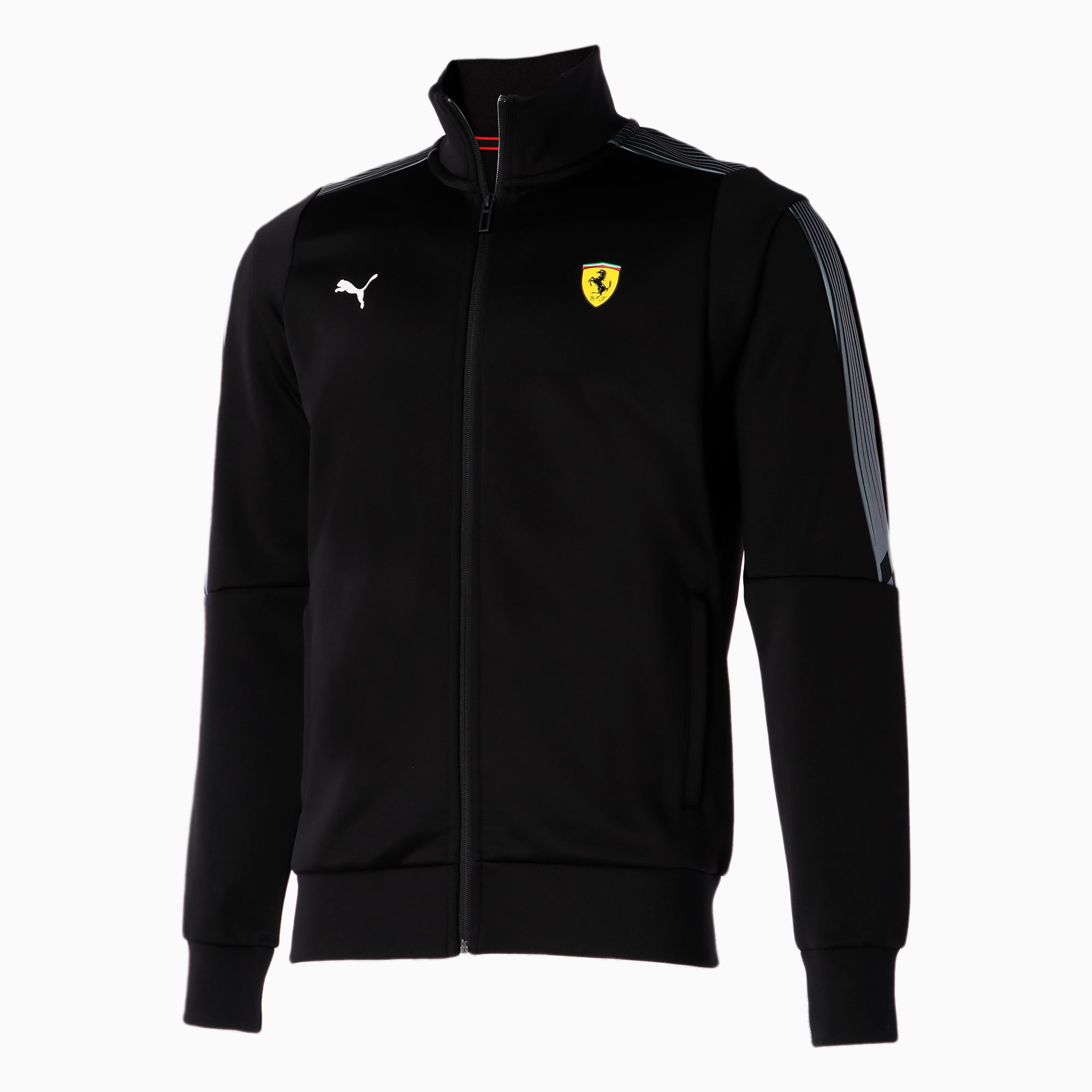Scuderia Ferrari Race T7 Men's Track Jacket, Puma Black, extralarge