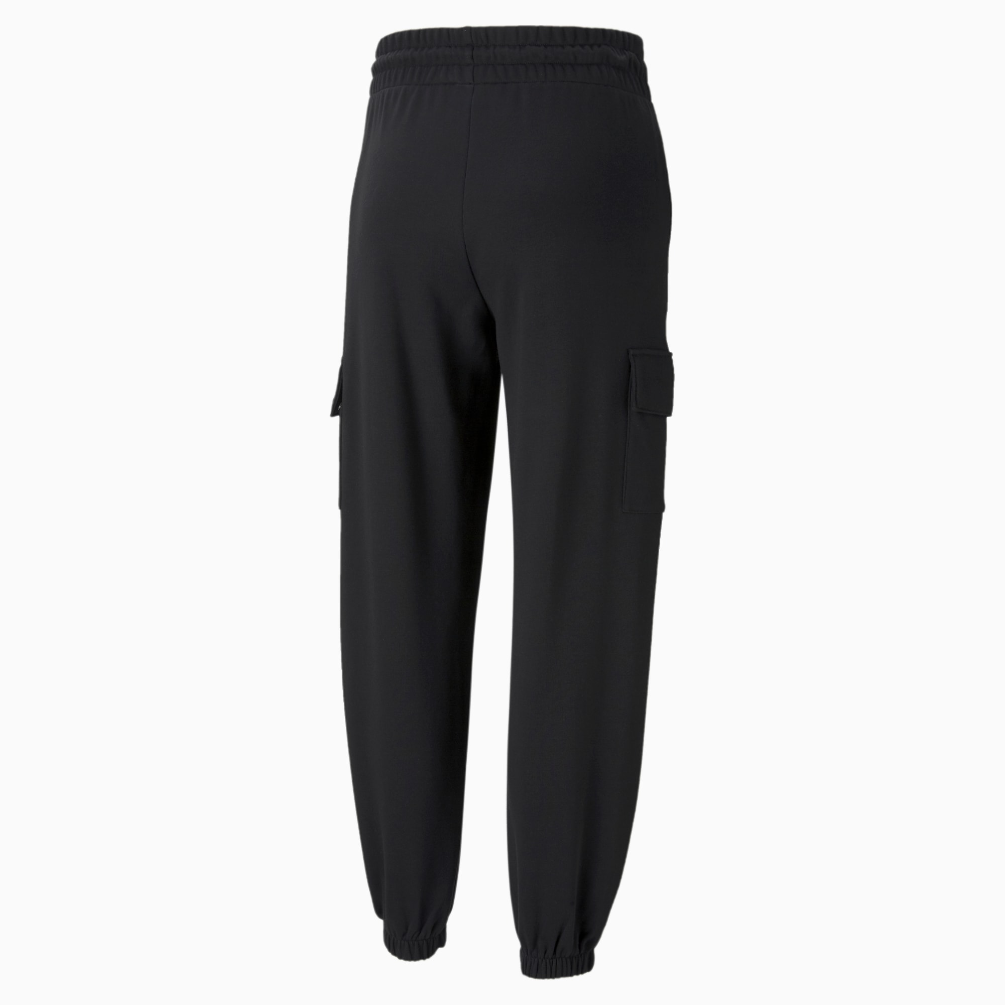 PUMA Women's Clsx Cargo Sweatpants, Puma Black, X-Large 