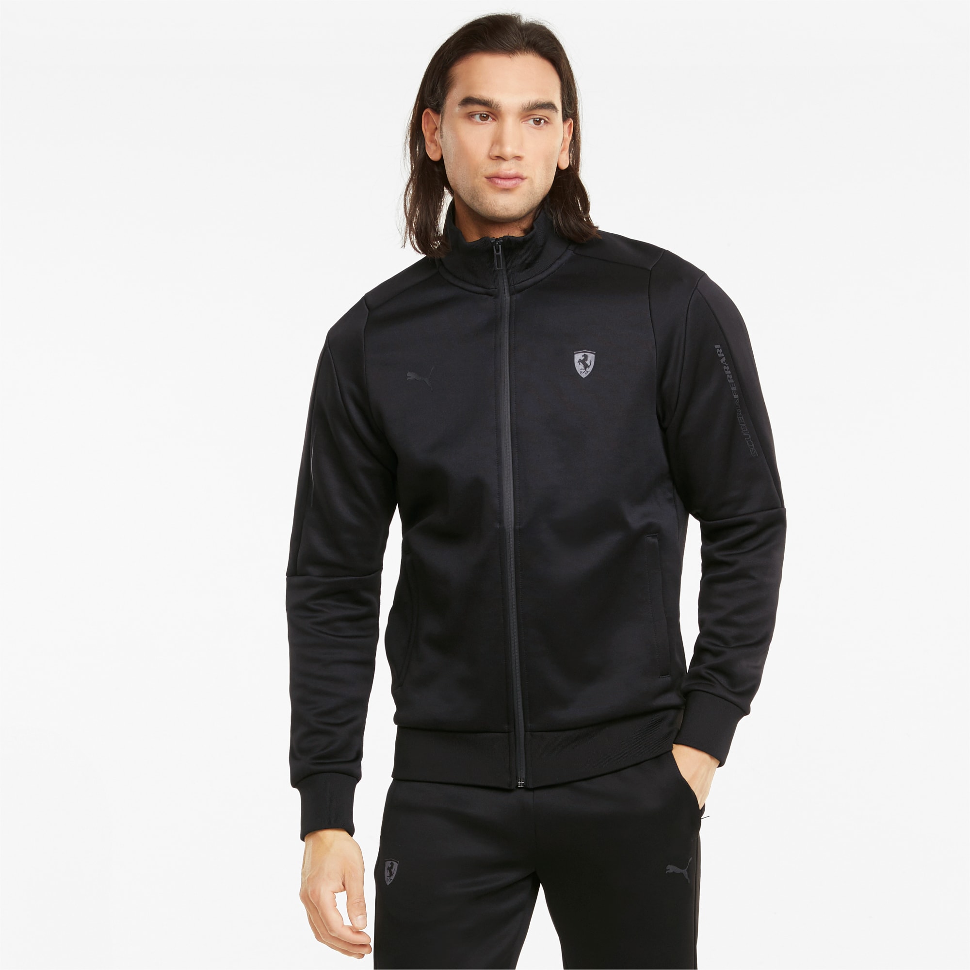Puma ferrari t7 panelled zip front track jacket clearance