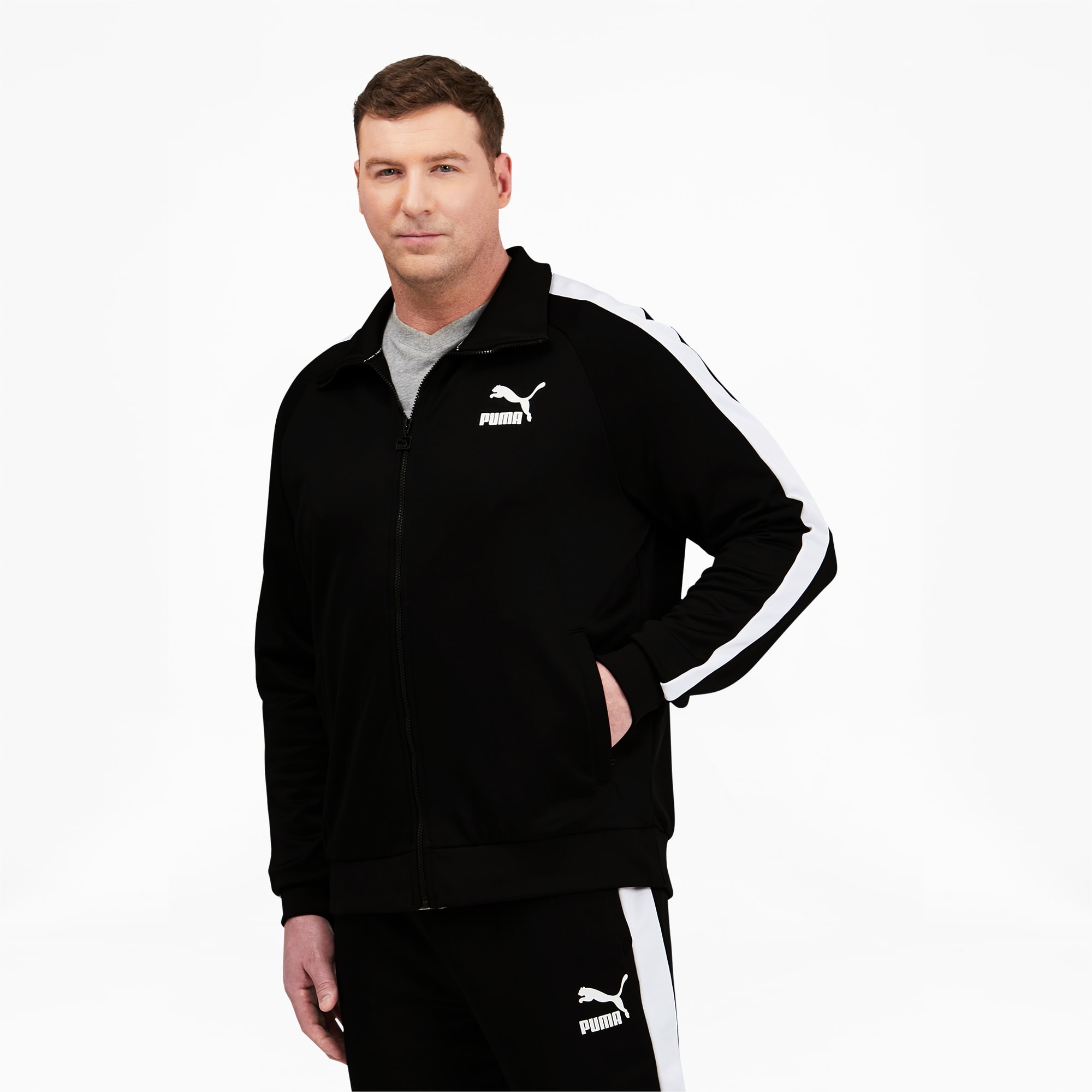 Sudadera Puma Iconic T7 Track Jack black para hombre