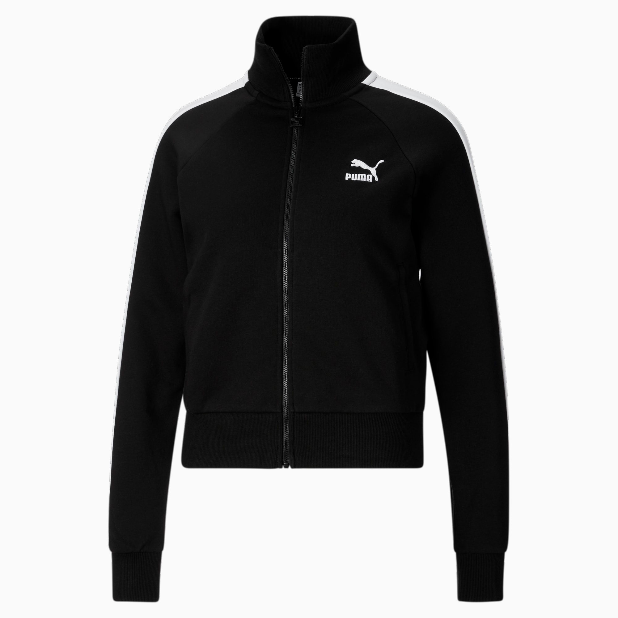 Black puma track jacket on sale