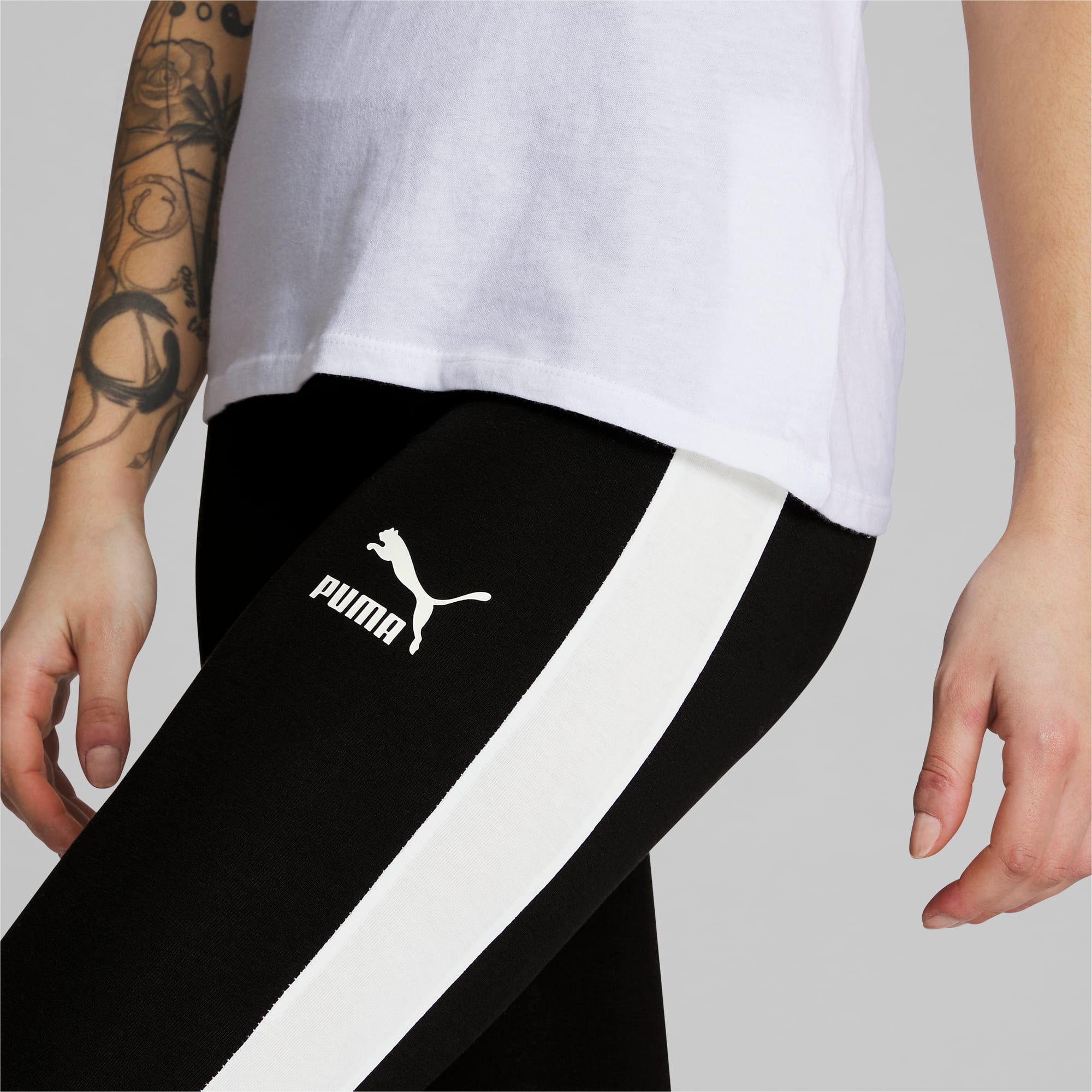 Shop PUMA T7 Trendsetter Leggings 539553-065 beige