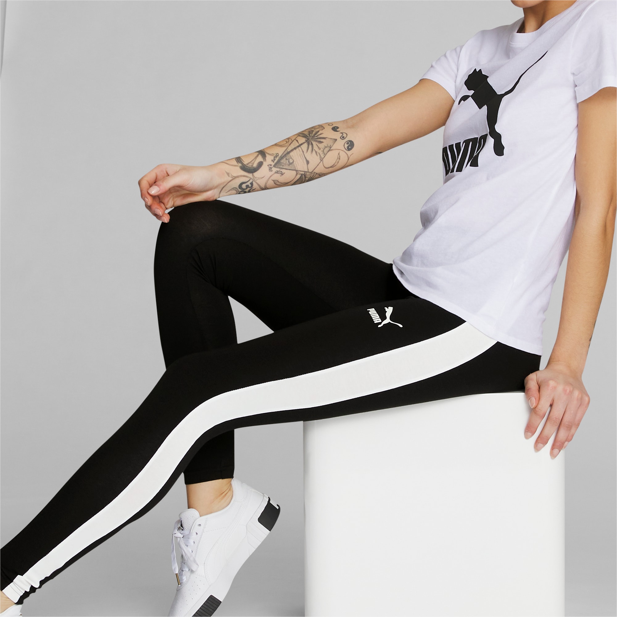 PUMA Iconic T7 Mid-Rise Women's Leggings Puma Black XS : :  Fashion