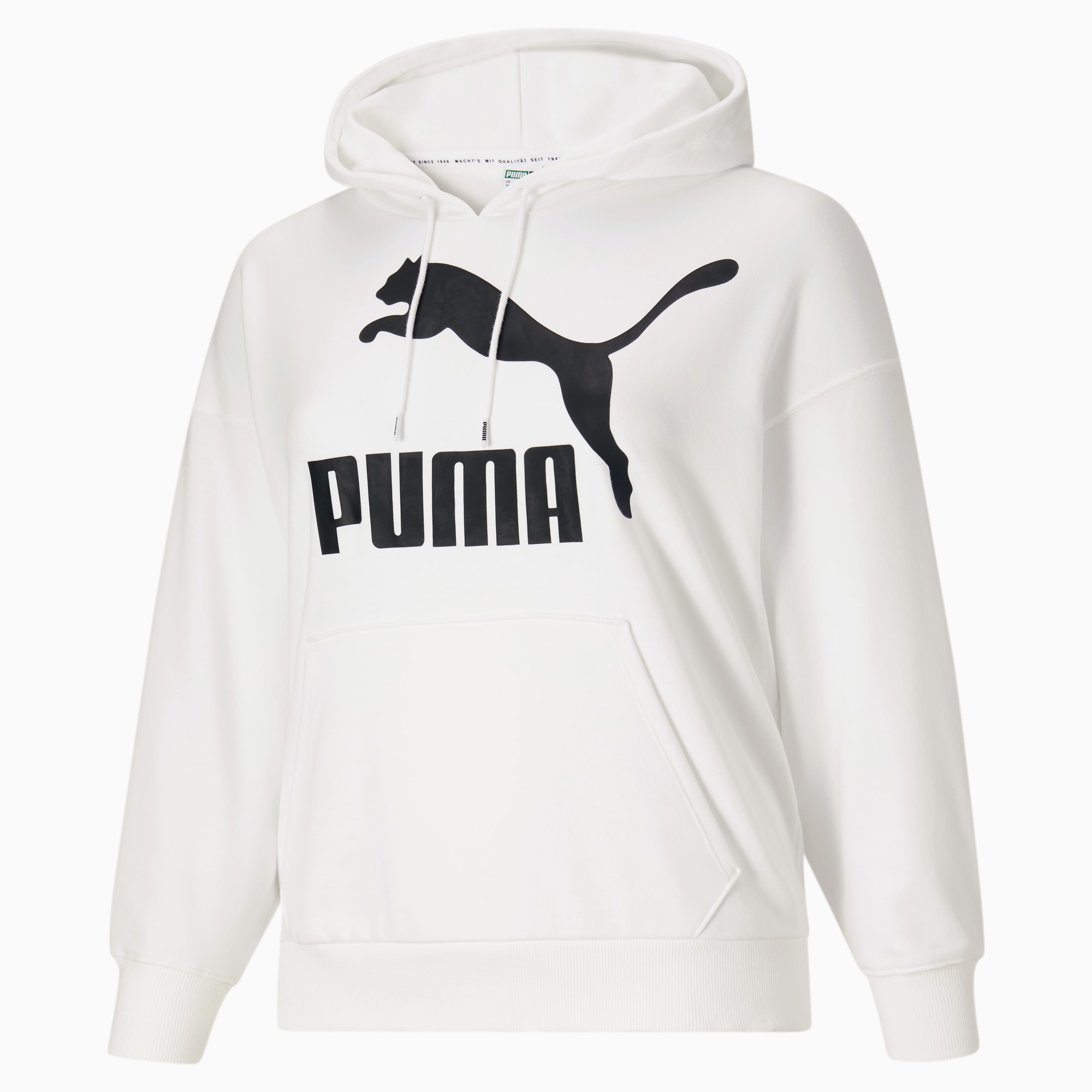 Women's puma classics t7 logo hoodie sale