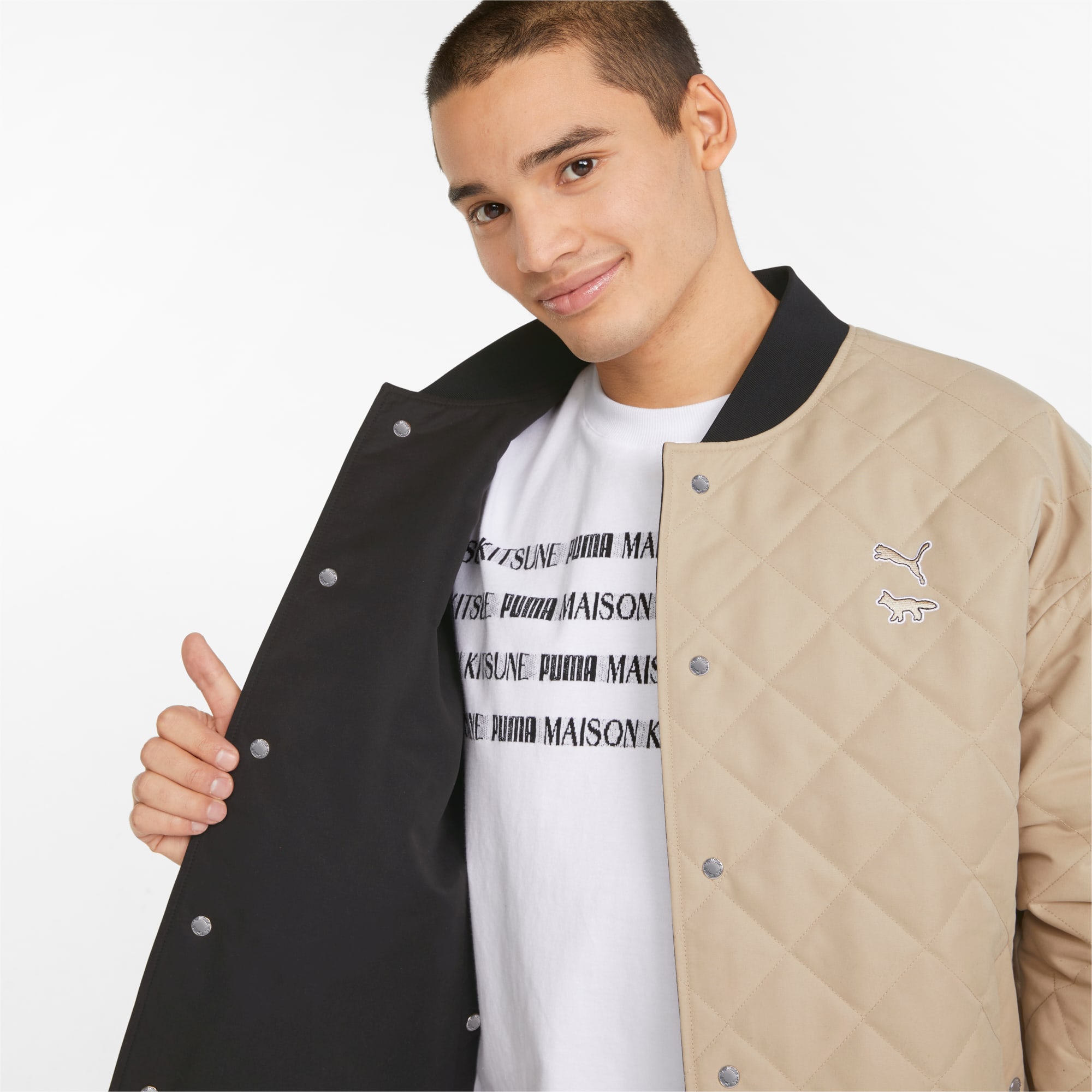 Puma reversible bomber best sale jacket