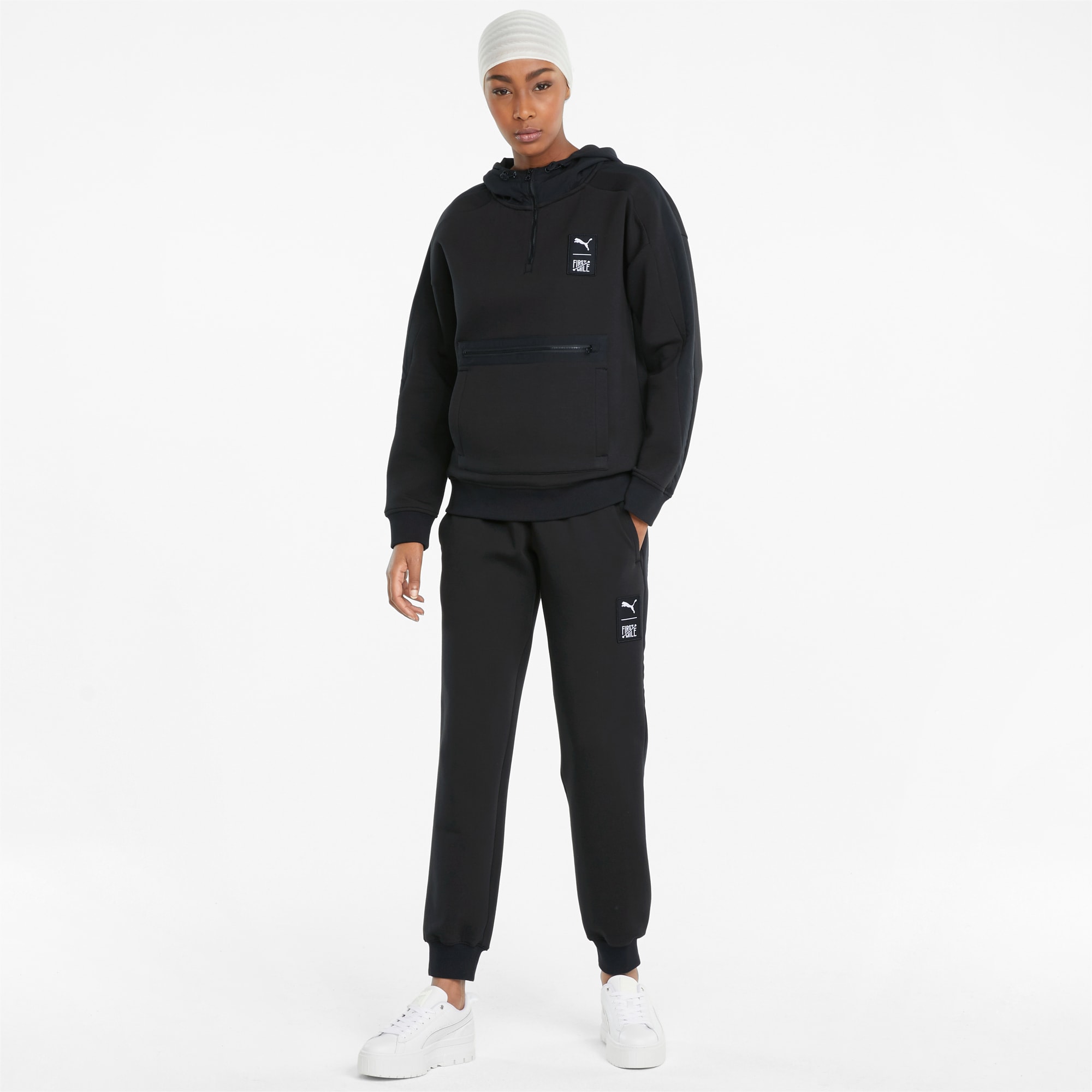 PUMA x FIRST MILE Double Knit Women s Jogger Pants Puma Black PUMA SHOP ALL PUMA PUMA