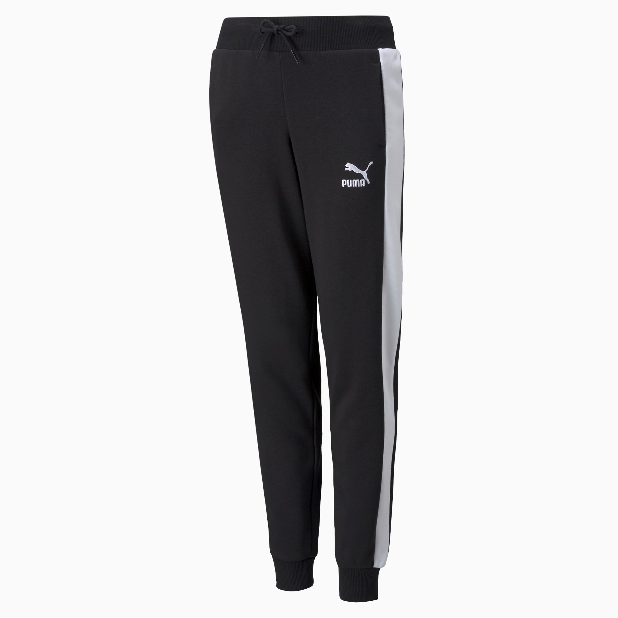 Buy Puma Black Printed Mid Rise Track Pants for Women's Online