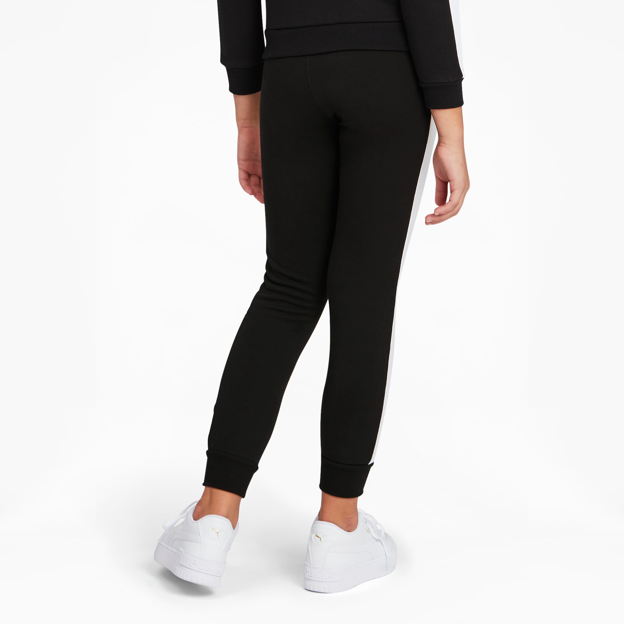Puma Big Kids Girls Classics T7 Track Pants Black Small