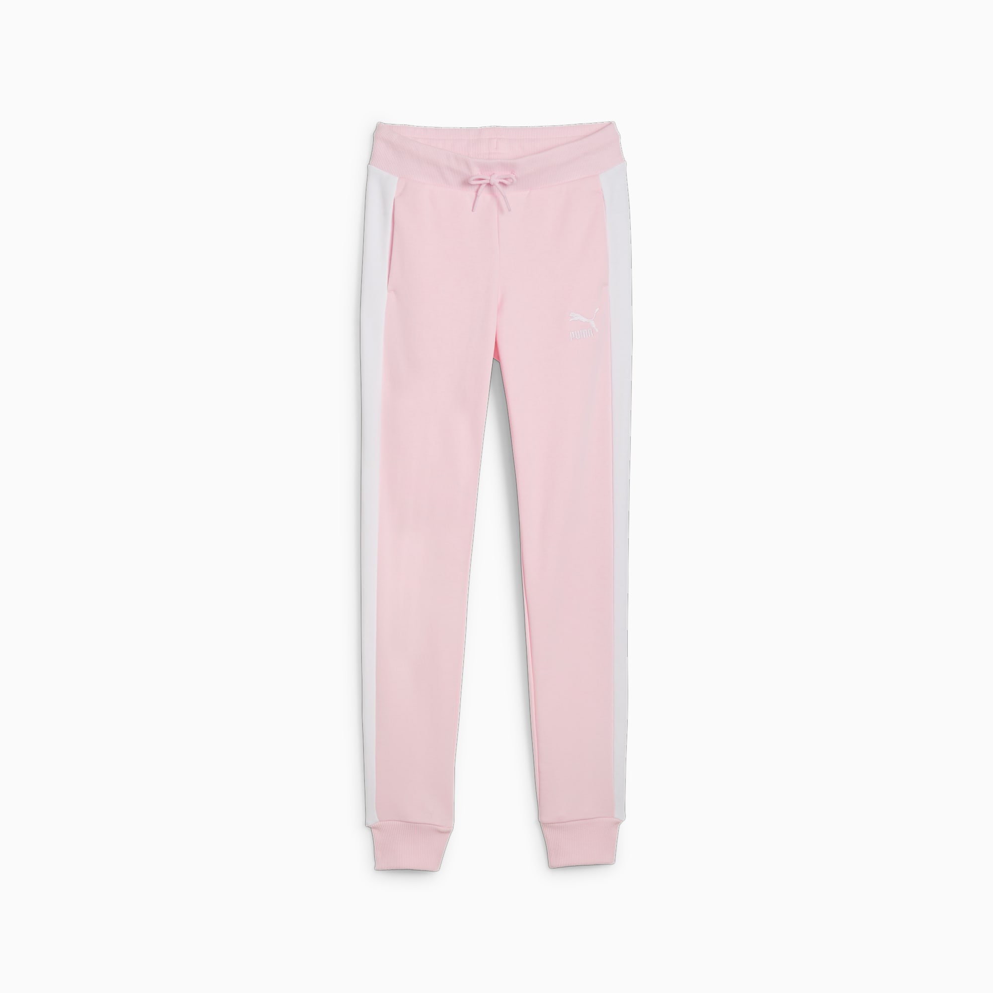 NEW Puma Women's Classics T7 Track Pants - Bubblegum Pink / White