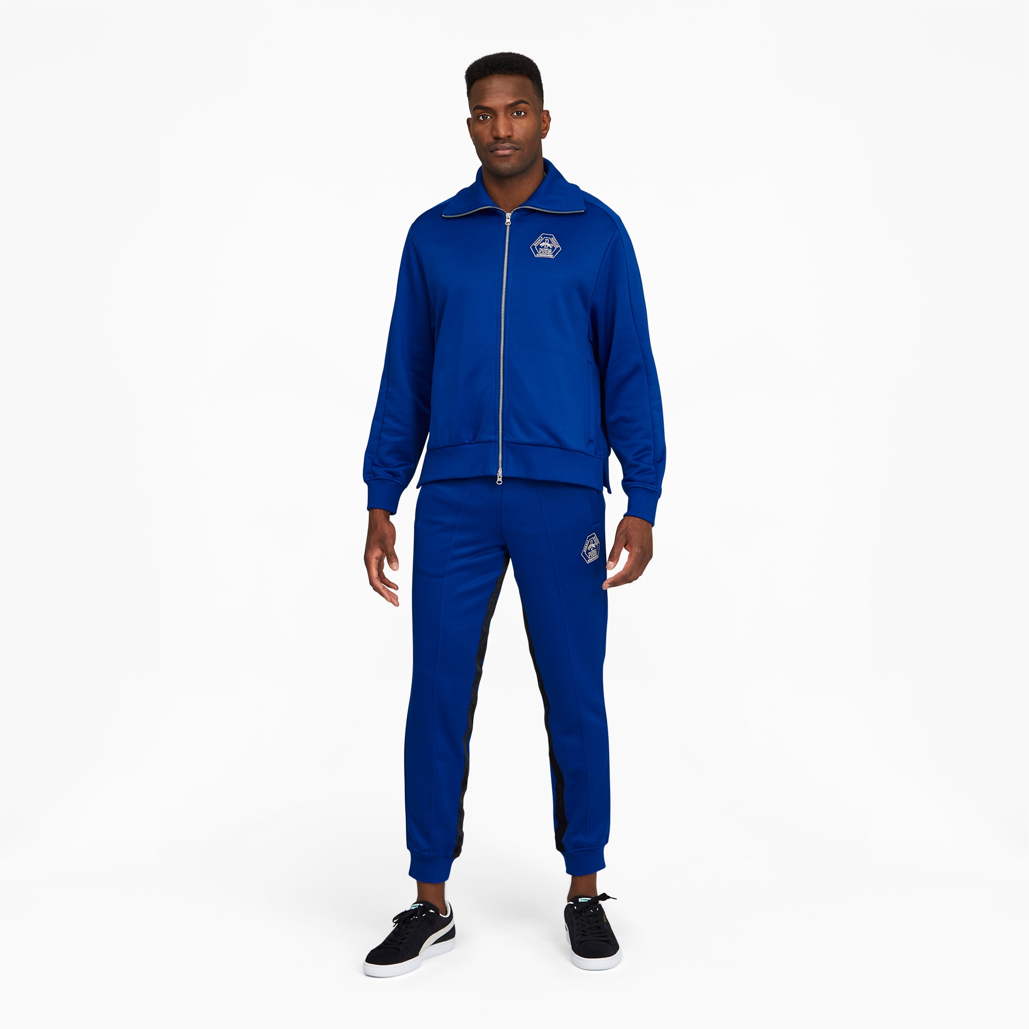 Puma blue track pants 2025