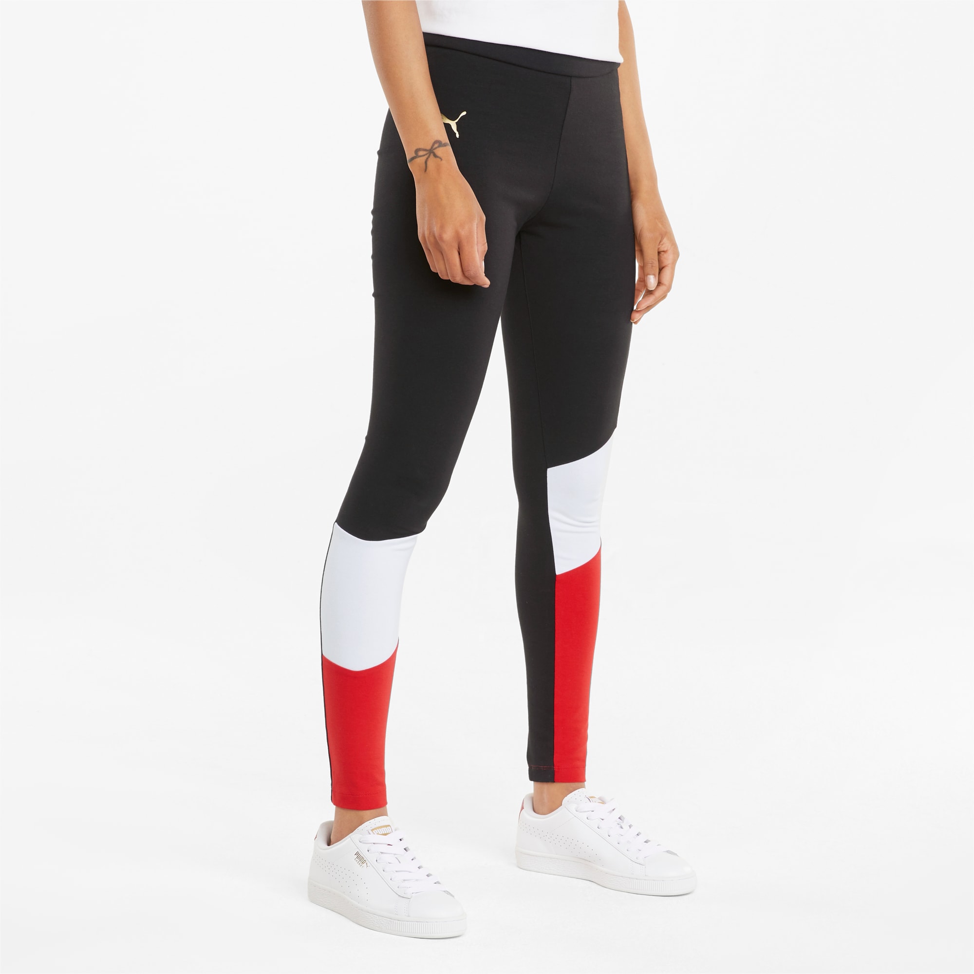 Puma black and white leggings on sale